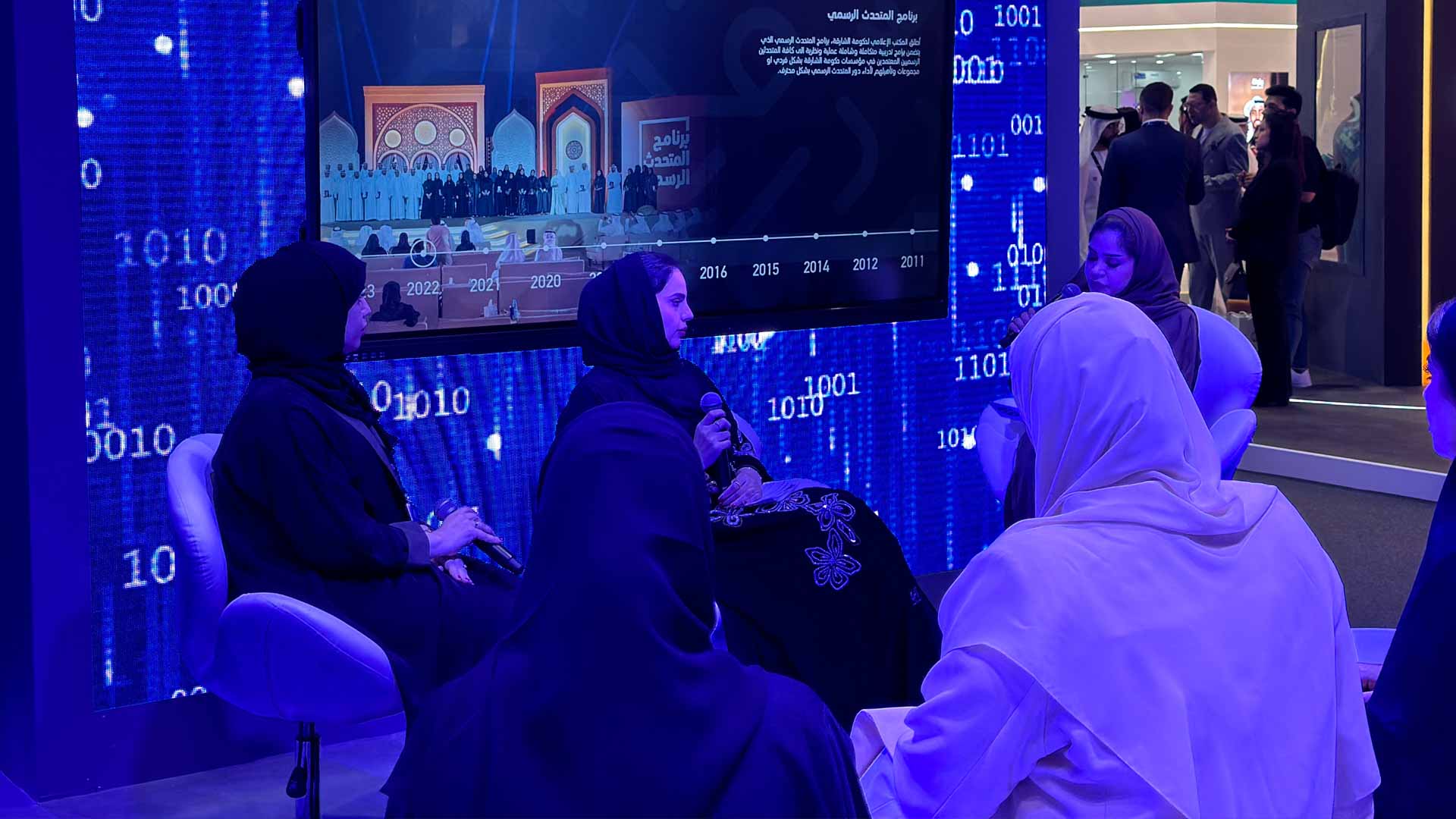 Image for the title: Al Shamsi, Shouq Khalil discuss dev. of new media generation 