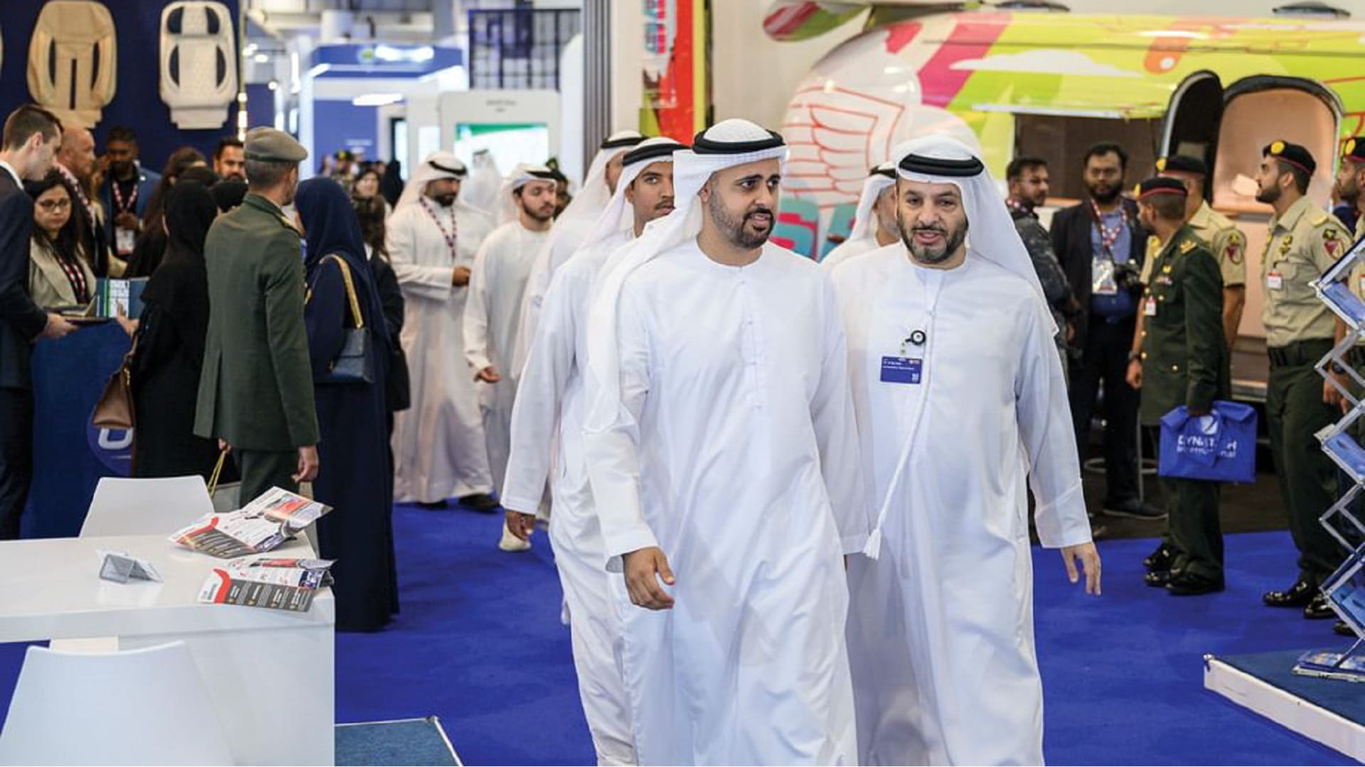 Image for the title: Theyab bin Mohamed bin Zayed visits Dubai Airshow 2023 