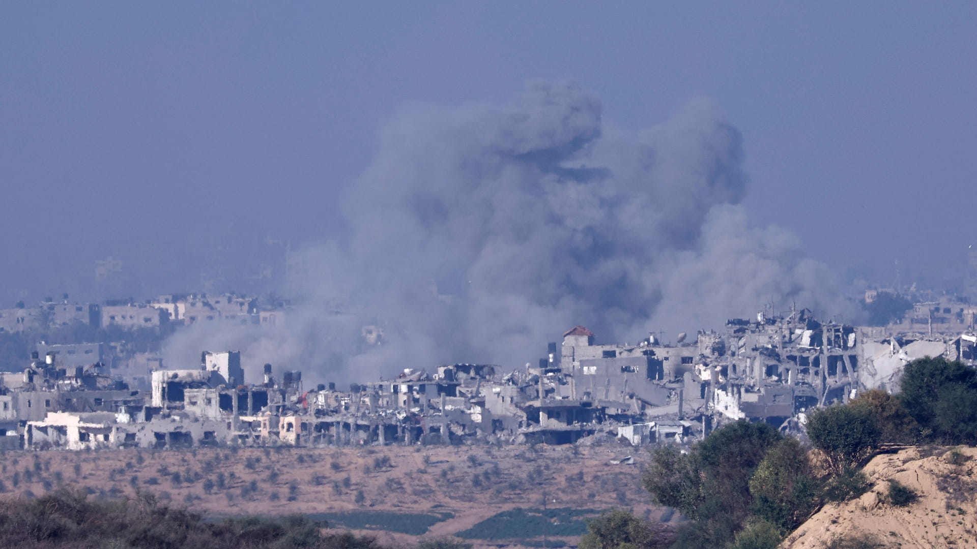 Image for the title: More than 80 killed in Israeli strikes on Gaza camp 