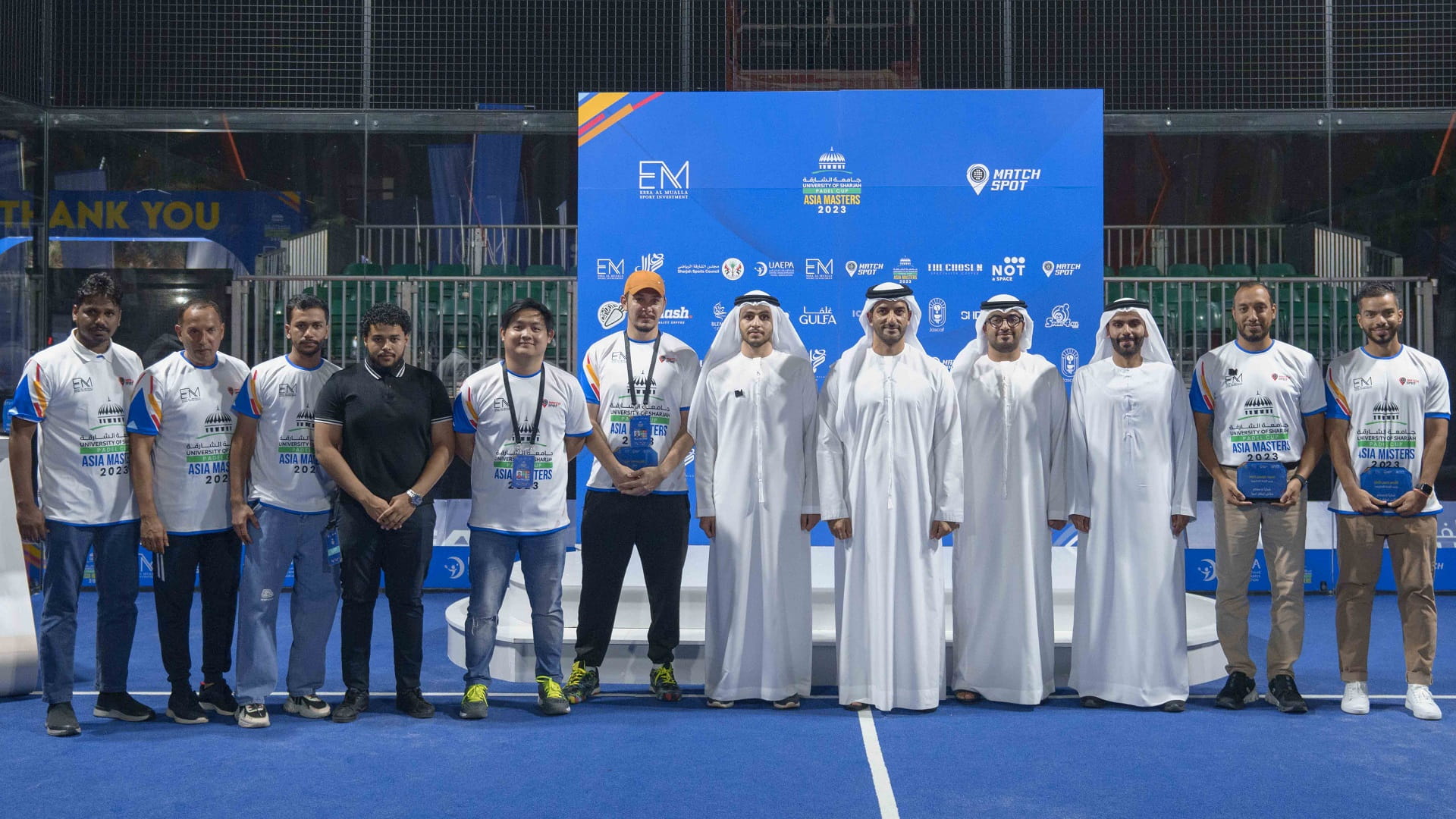 Image for the title: Sultan bin Ahmed crowns Japanese team with first Asian Padel Cup 