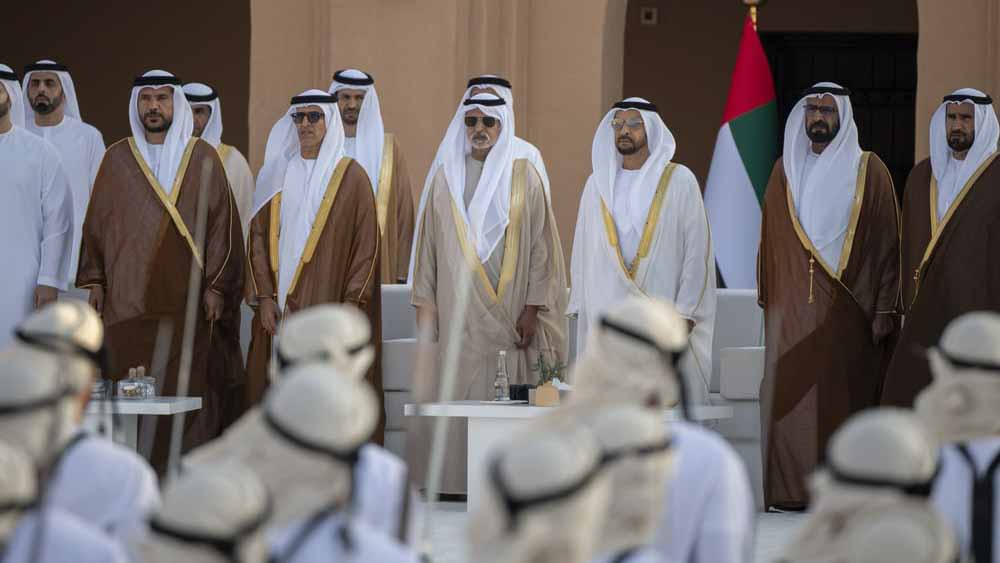 Image for the title: Hamdan bin Zayed attends Al Dhafra Fort ceremony 