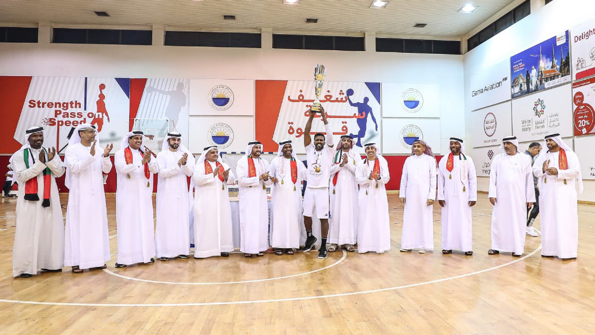 Image for the title: Sharjah crowned champion of UAE-Bahraini Handball Super Cup 