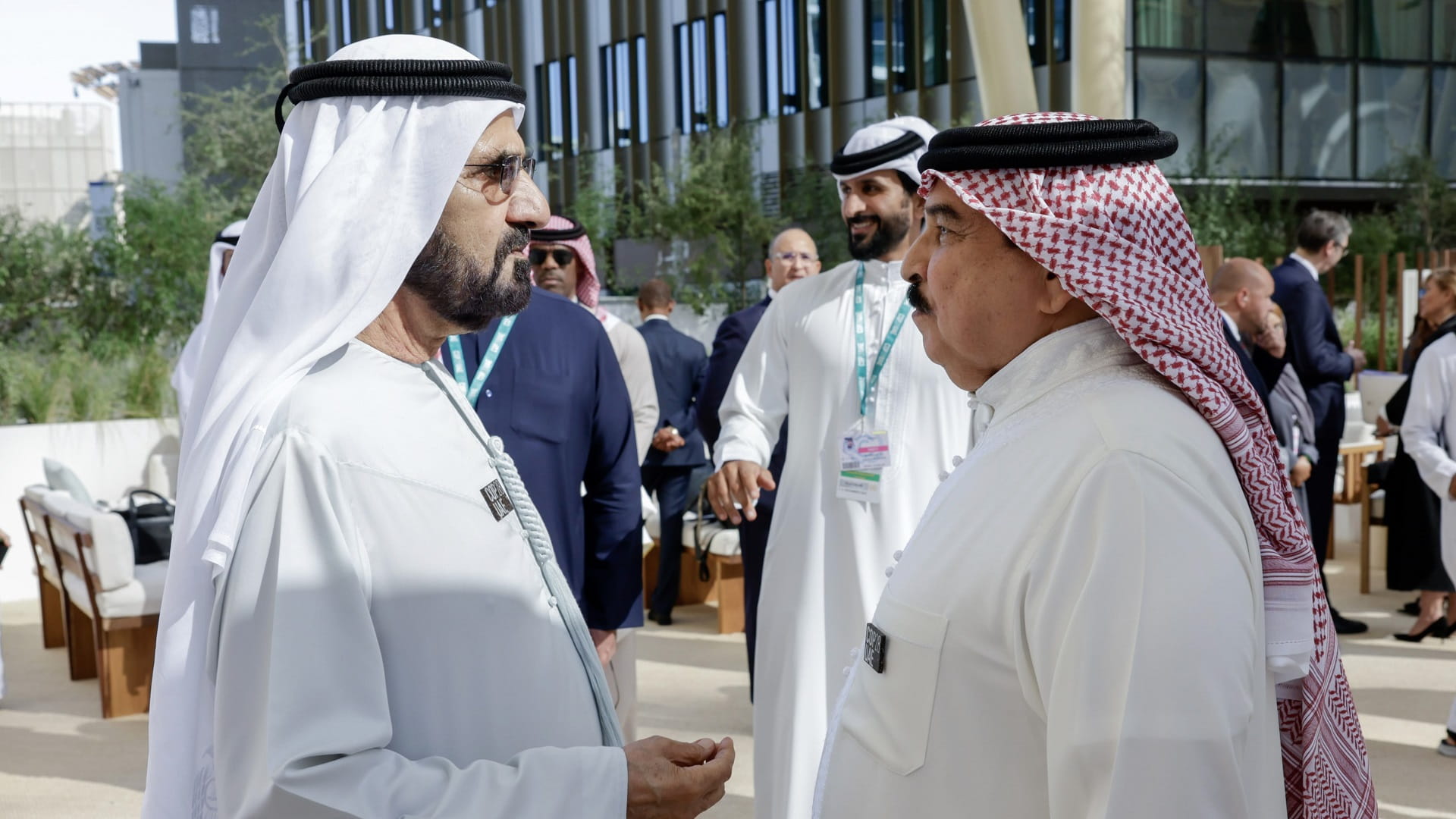 Image for the title: Mohammed bin Rashid meets with global leaders at COP28 