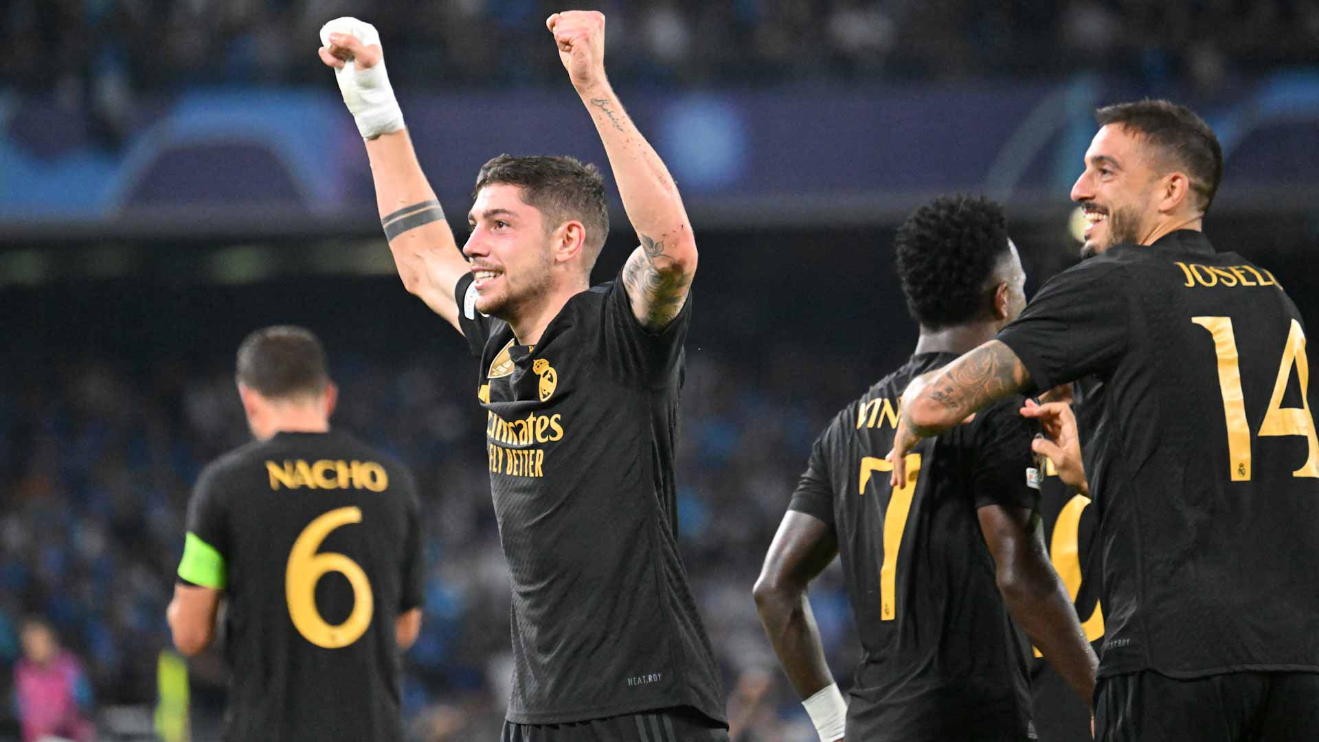 صورة بعنوان: ريال مدريد يتخطى نابولي في مباراة قوية بدوري أبطال أوروبا 