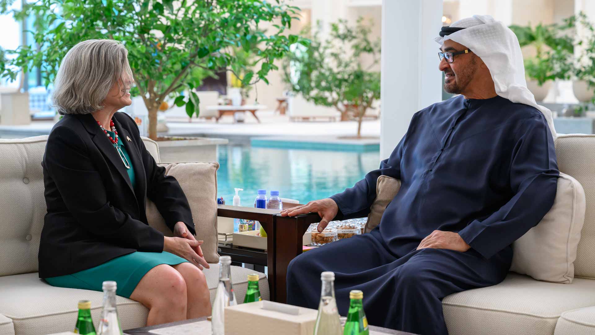 Image for the title: UAE President, US Senator Joni Ernst discuss bilateral alliance 