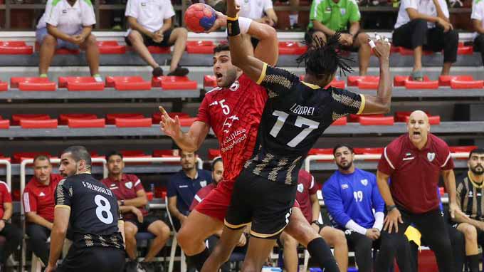 Image for the title: Sharjah wins against Dibba Al-Hisn in UAE Handball Cup 