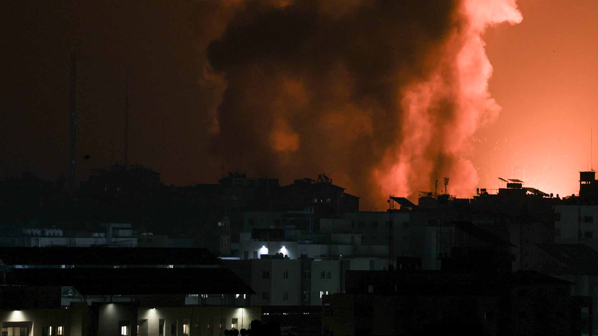 Image for the title: Israel and Gaza at war after Hamas launches surprise attack 