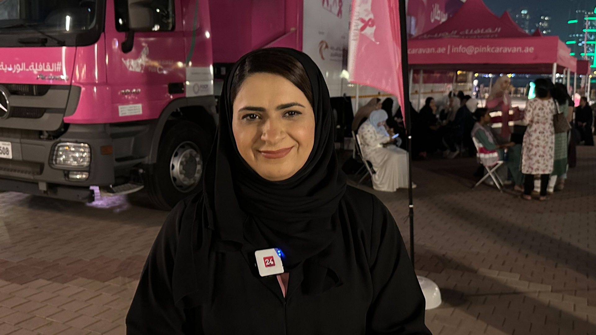 Image for the title: Jamila Ibrahim: Pink Caravan’s free checks at Al Majaz Waterfront 