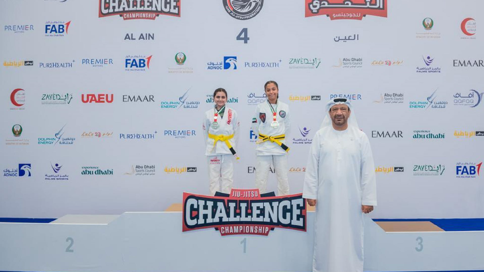 Image for the title: Al Jazira first, Baniyas runner-up on day 2 of ‘Jiu-jitsu Fest.’ 