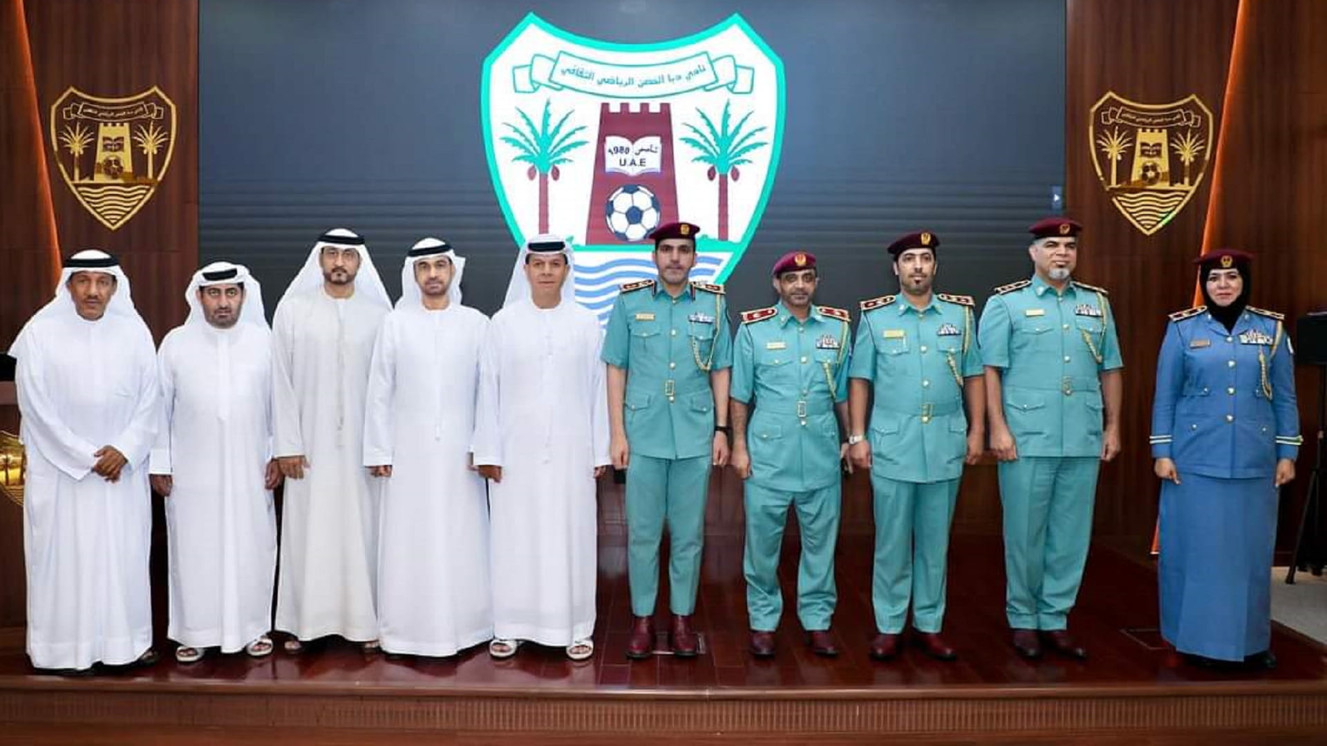 Image for the title: Dibba Al Hisn’s club, police join hands for its advancement 