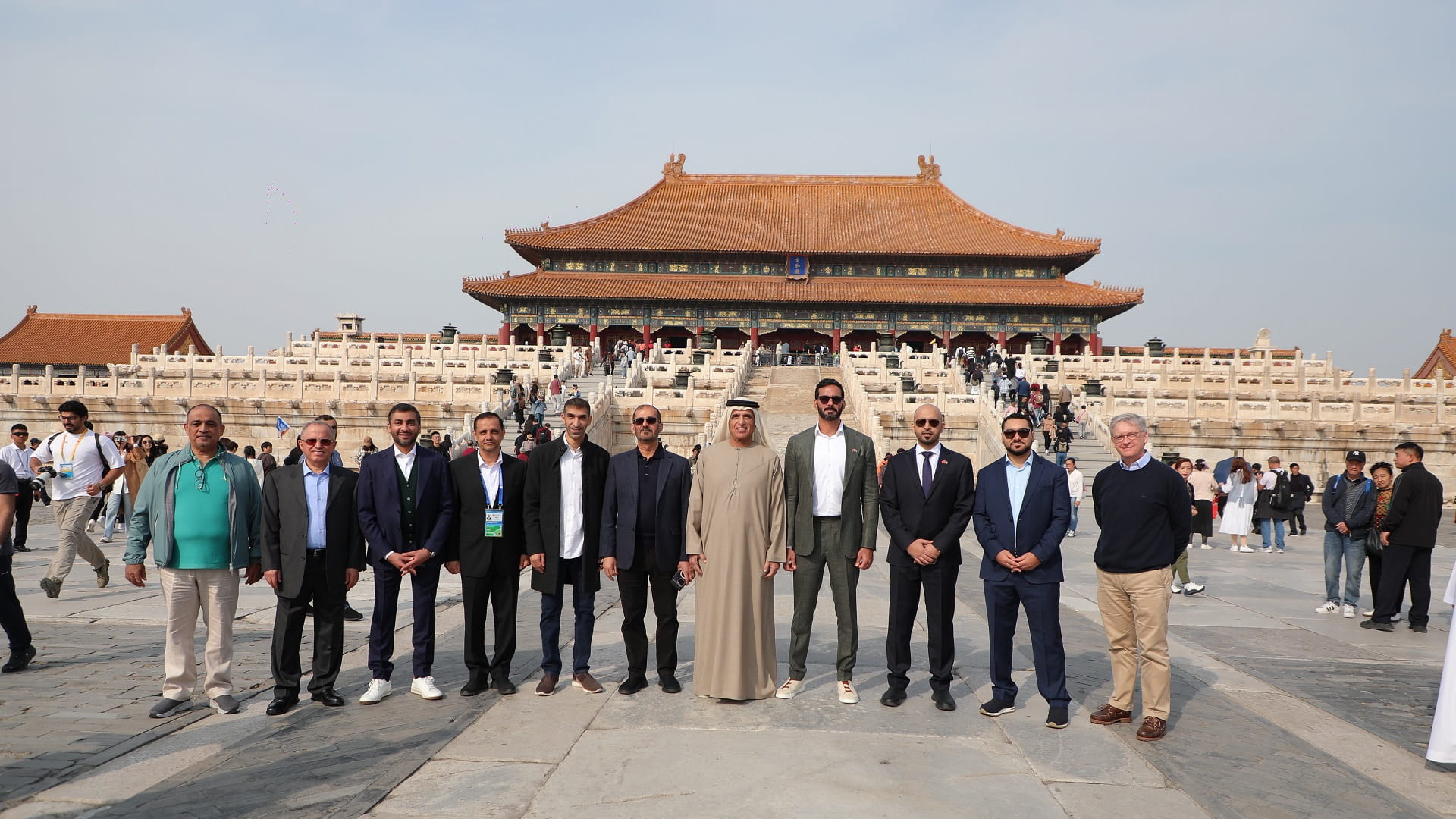 Image for the title: Ruler of Ras Al Khaimah visits Palace Museum in Beijing 