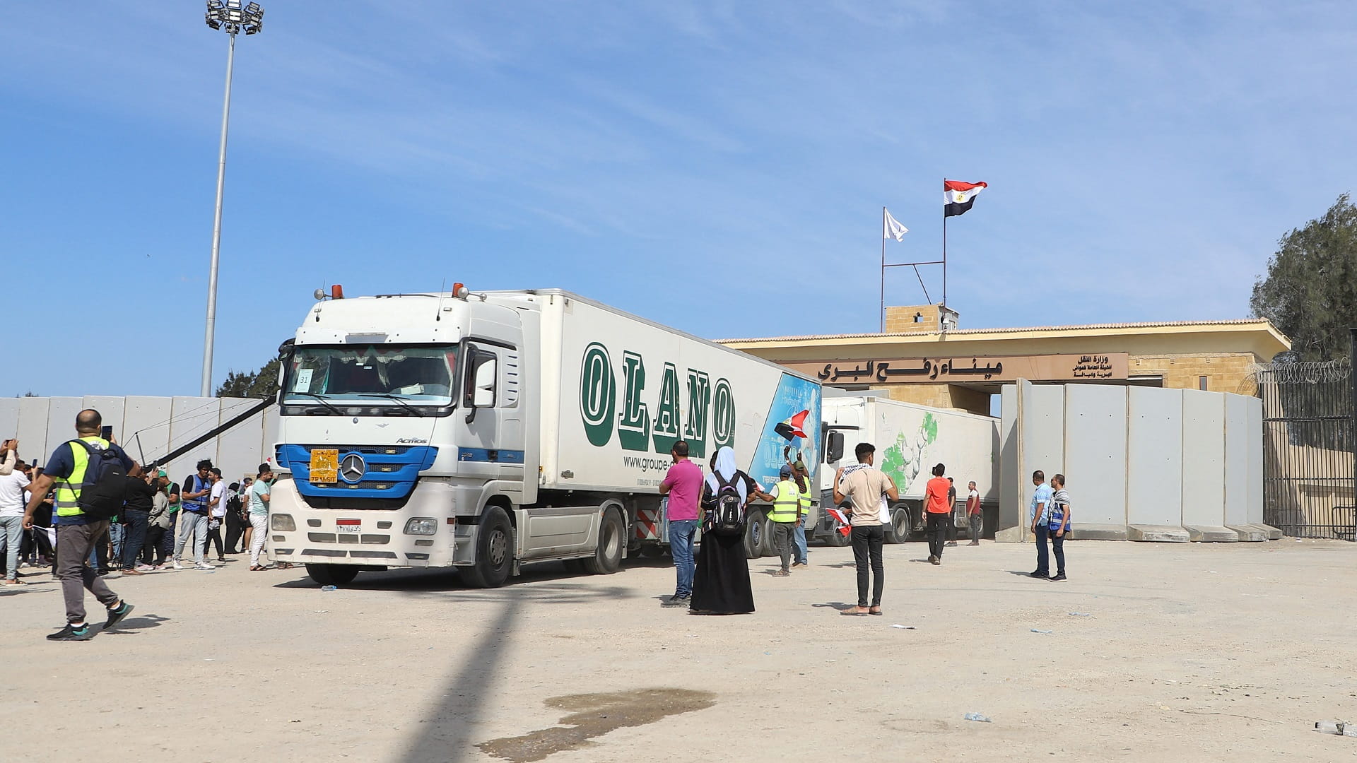 Second Aid Convoy Enter Rafah Border Crossing En Route To Gaza