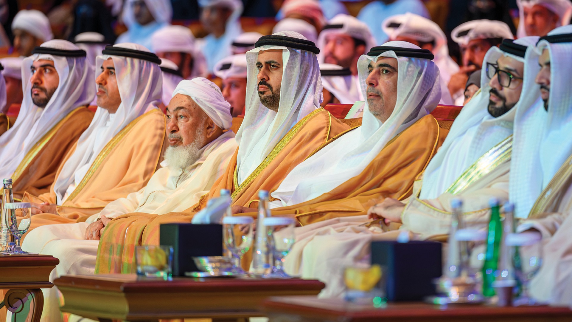 Image for the title: Theyab bin Mohamed bin Zayed attends MBZUH graduation ceremony 