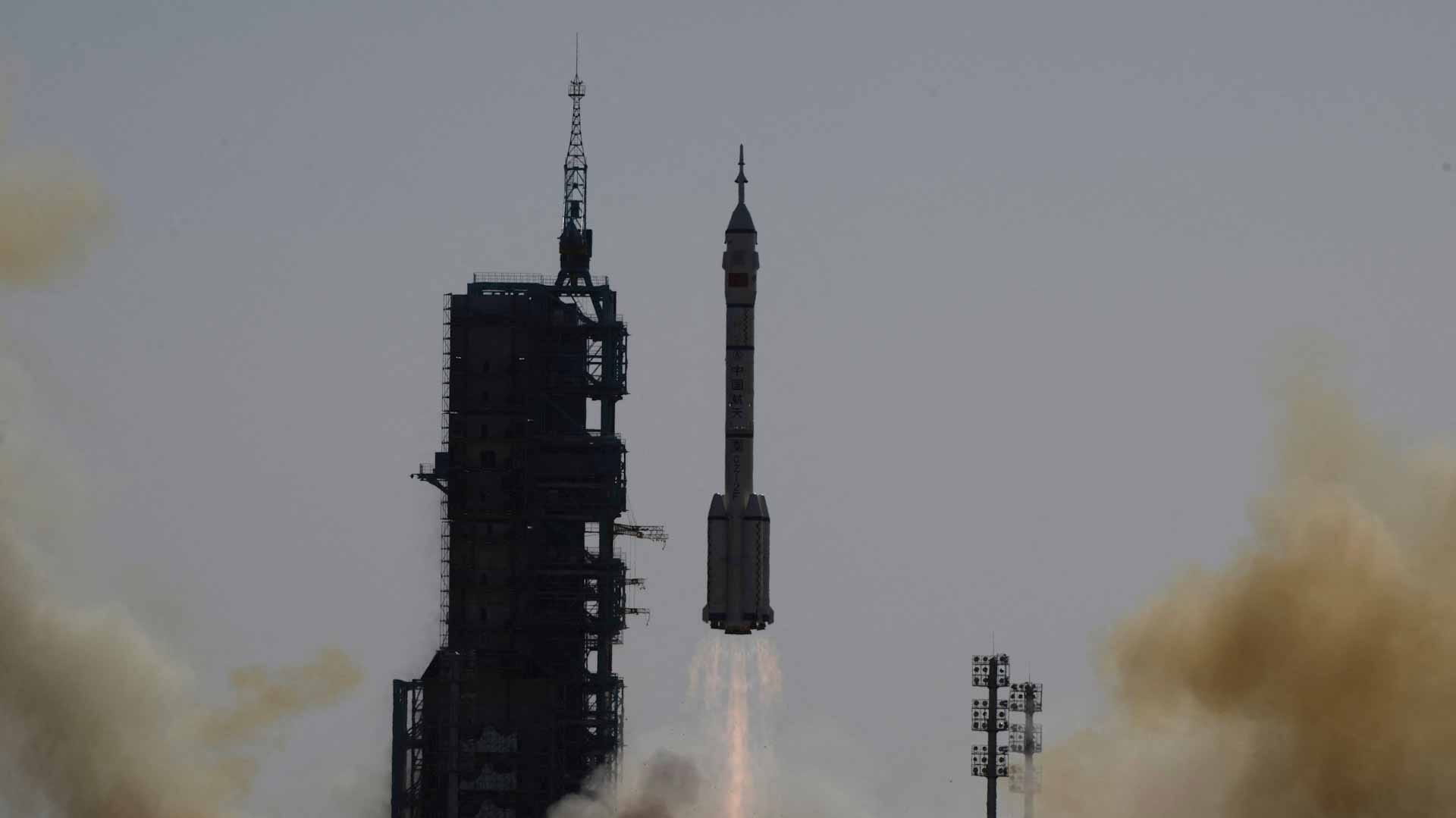 Image for the title: China launches new mission to space station 