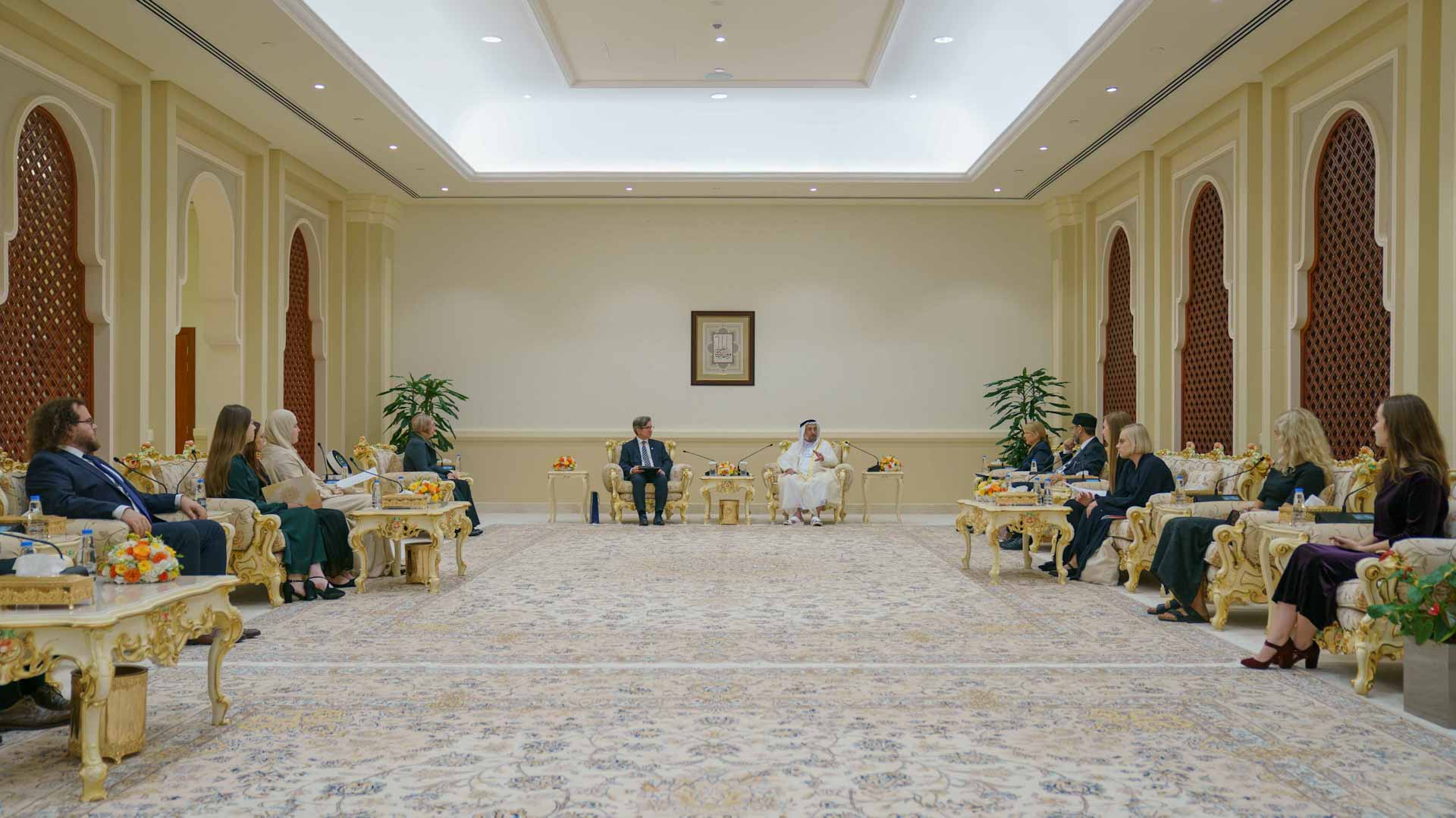 Image for the title: Sharjah Ruler hosts Polish scholars of Arabic 