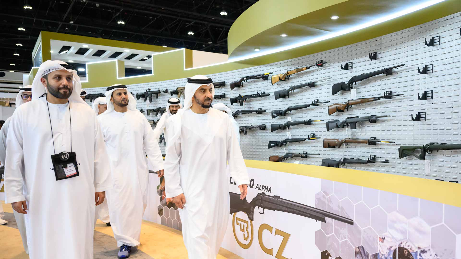 Image for the title: Hamdan bin Zayed visits ADIHEX 2023 