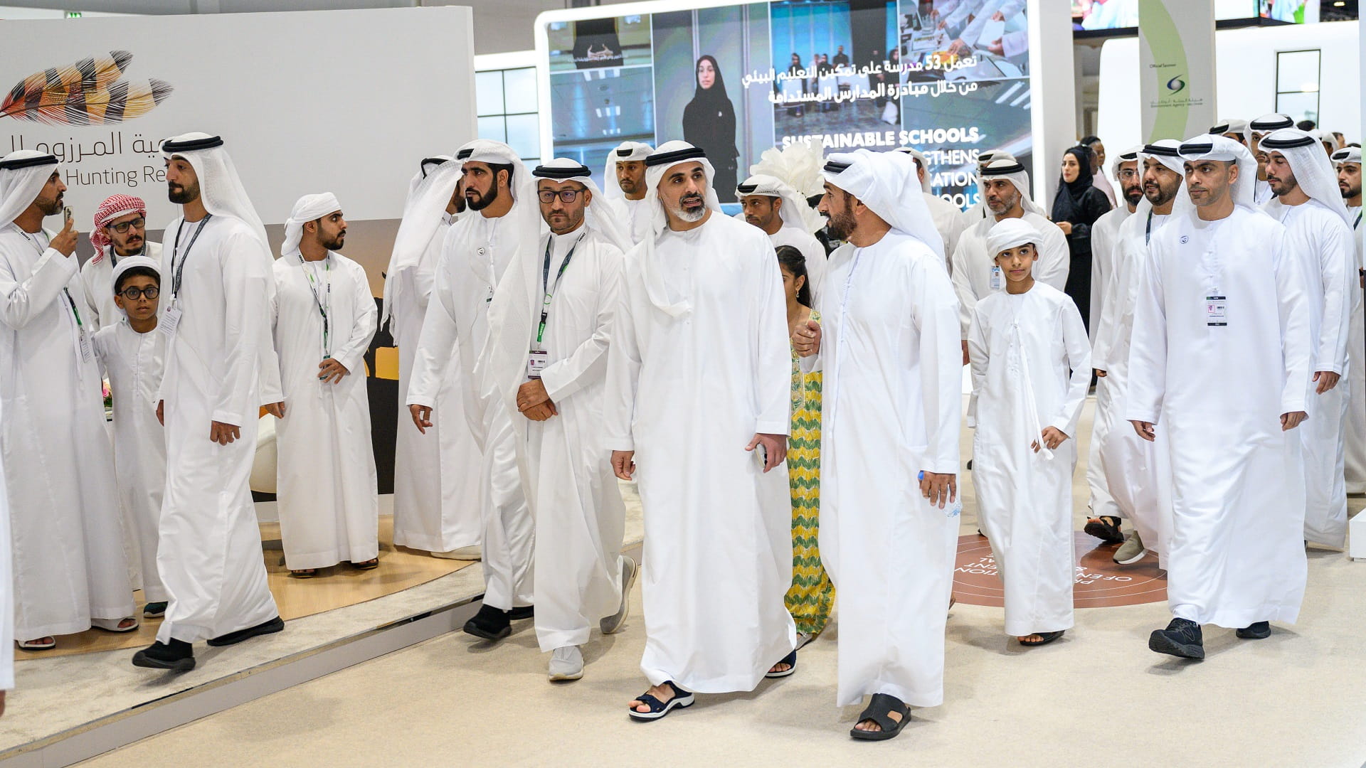 Image for the title: Khaled bin Mohamed bin Zayed visits 20th ADIHEX 