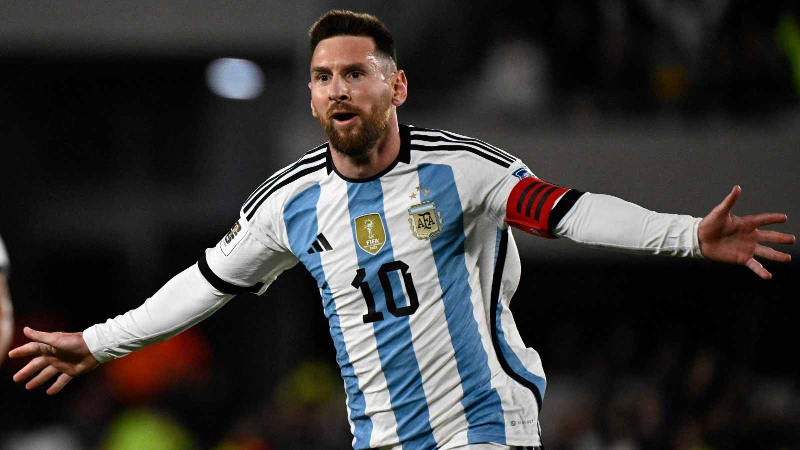 Image for the title: Messi earns Argentina win over Ecuador in World Cup qualifier 