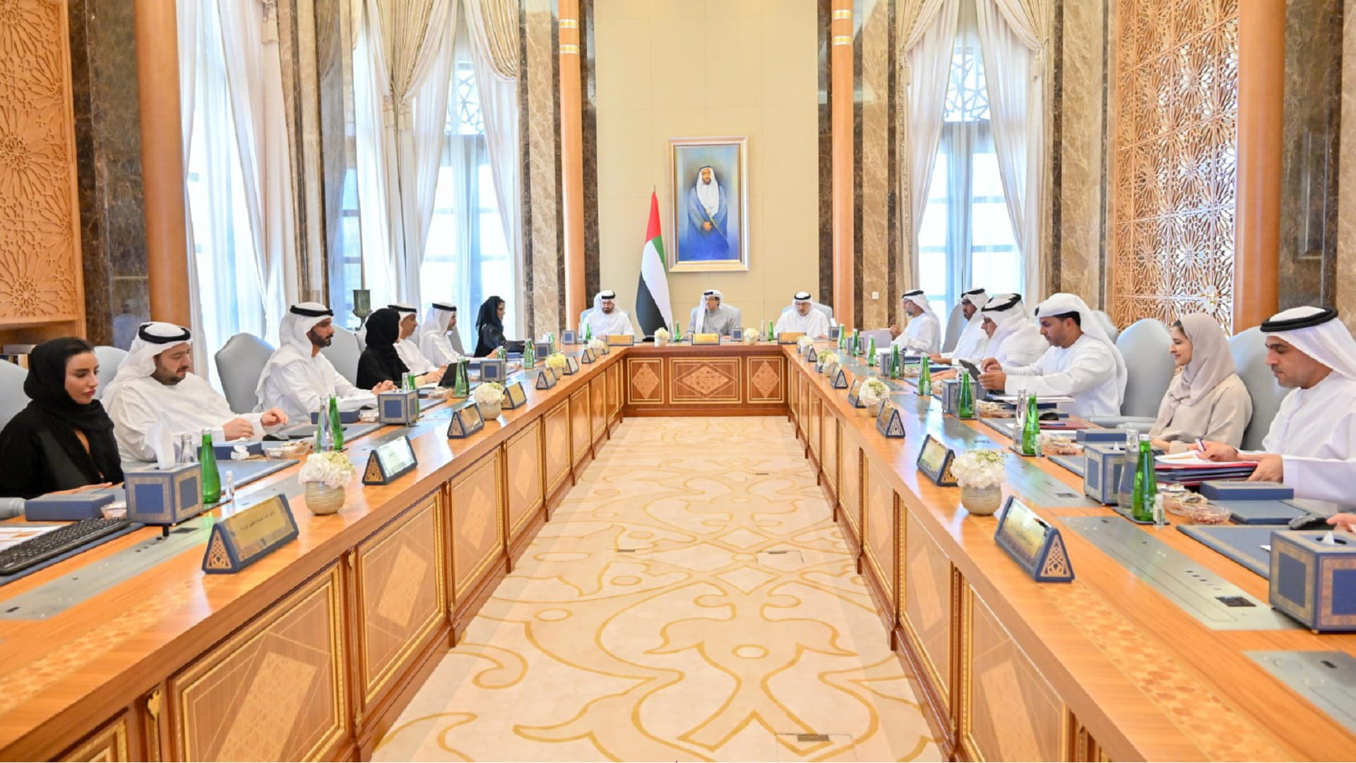 Image for the title: Mansour bin Zayed chairs Ministerial Development Council meeting 