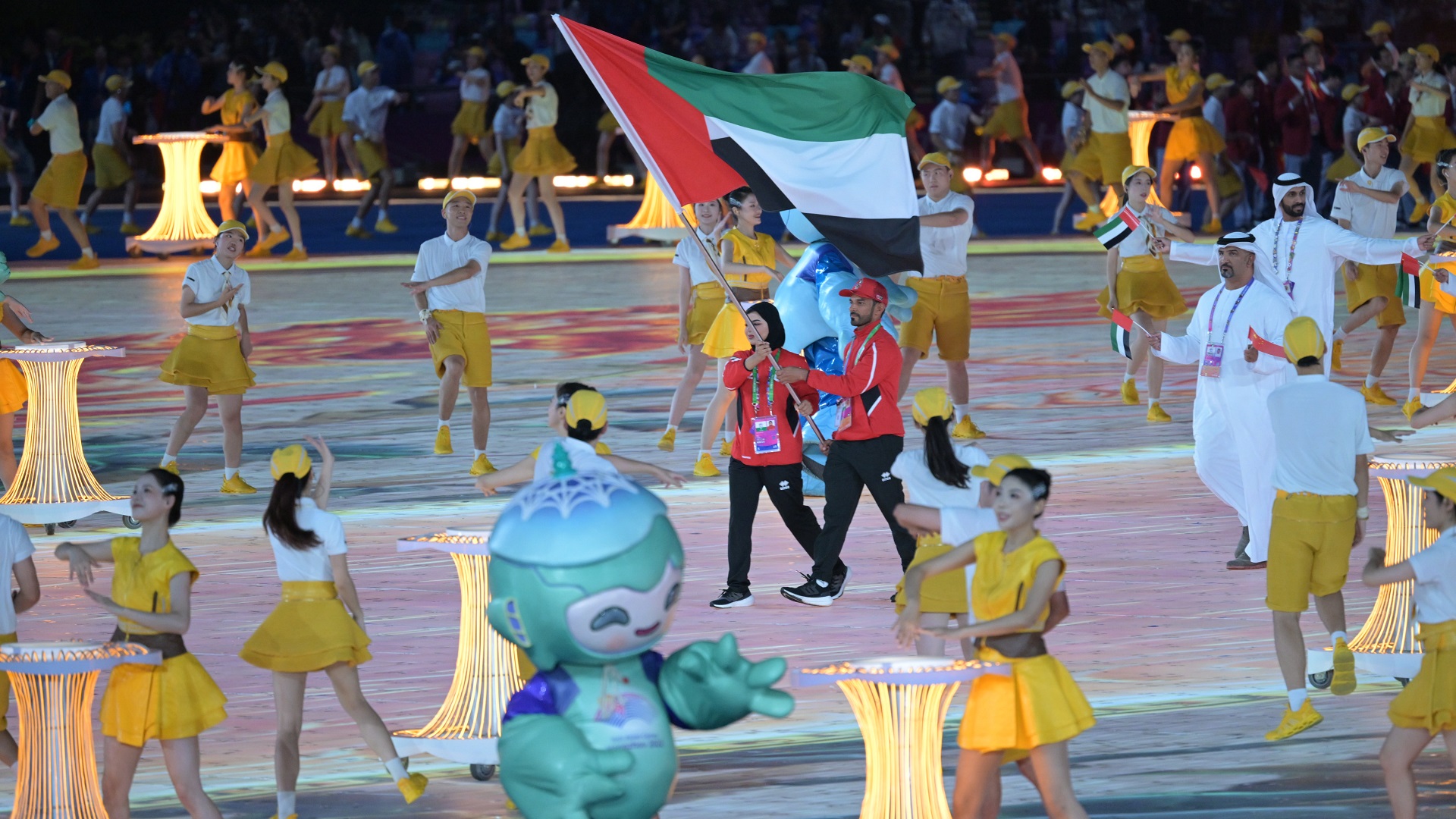 Image for the title: UAE flag flown at Asian Games 