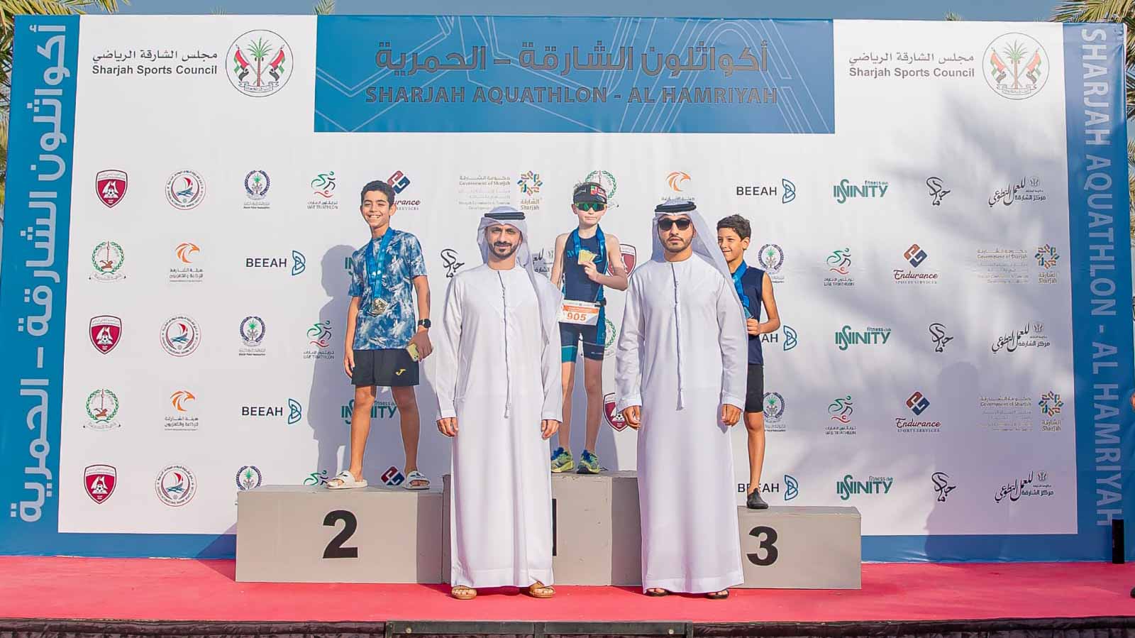 Image for the title: 3rd edition of Sharjah-Hamriyah Aquathlon sees huge success 