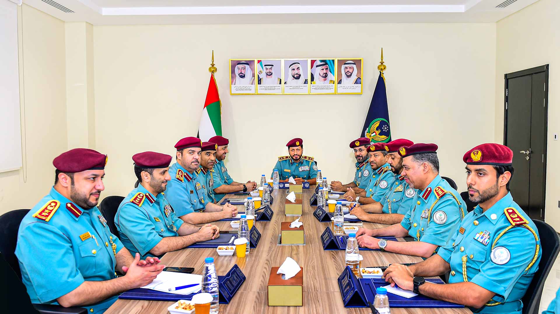 Image for the title: Al Shamsi Chairs the 9th SP's High Command Meeting 