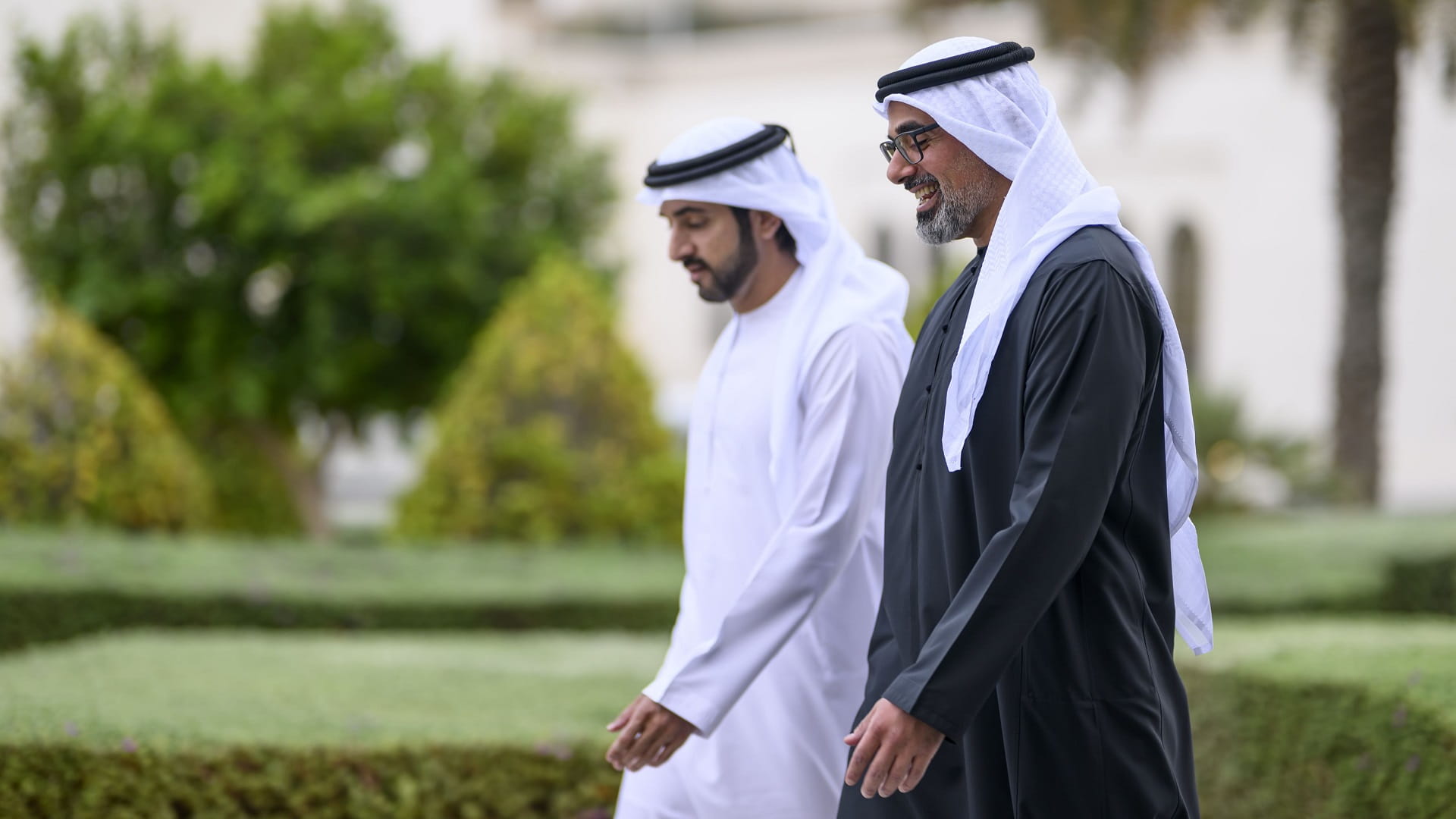 Image for the title: Crown Prince of Abu Dhabi receives Hamdan bin Mohammed 