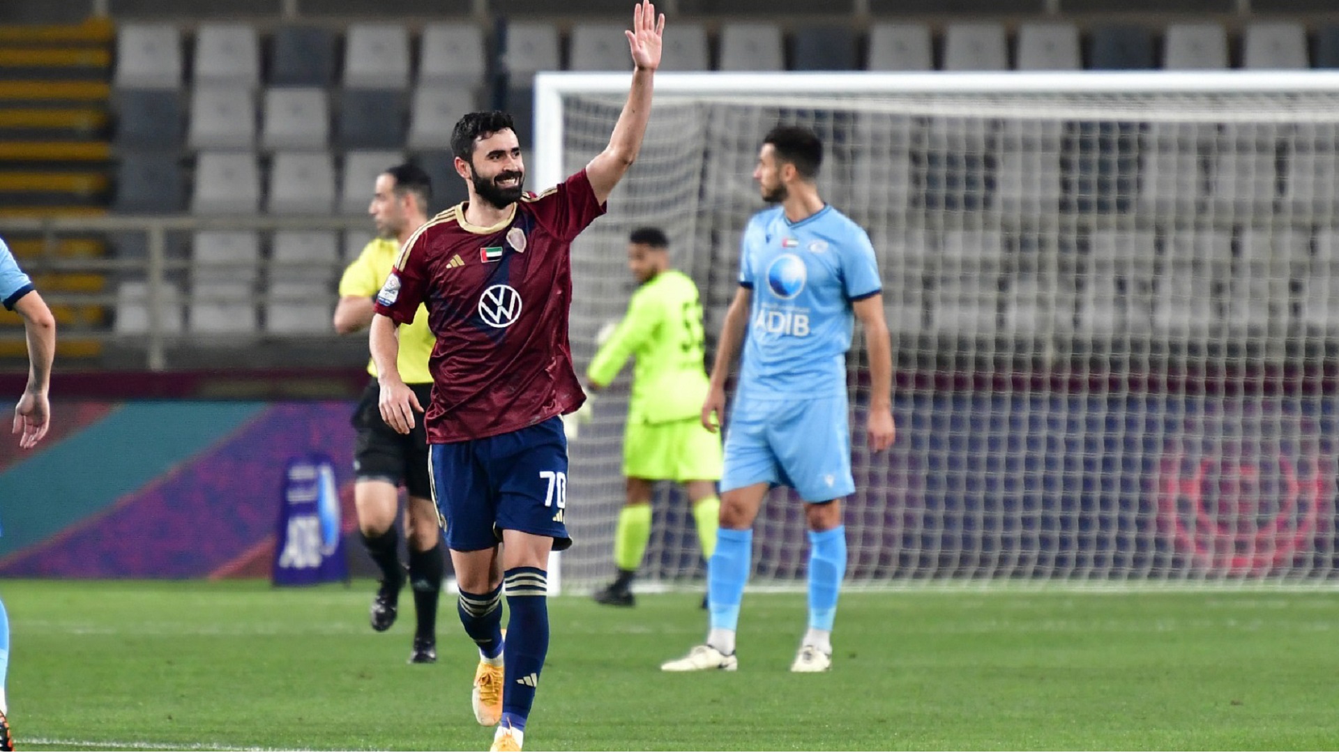 Image for the title: Al Wahda wins 3-1 against Baniyas in Adnoc Professional League 