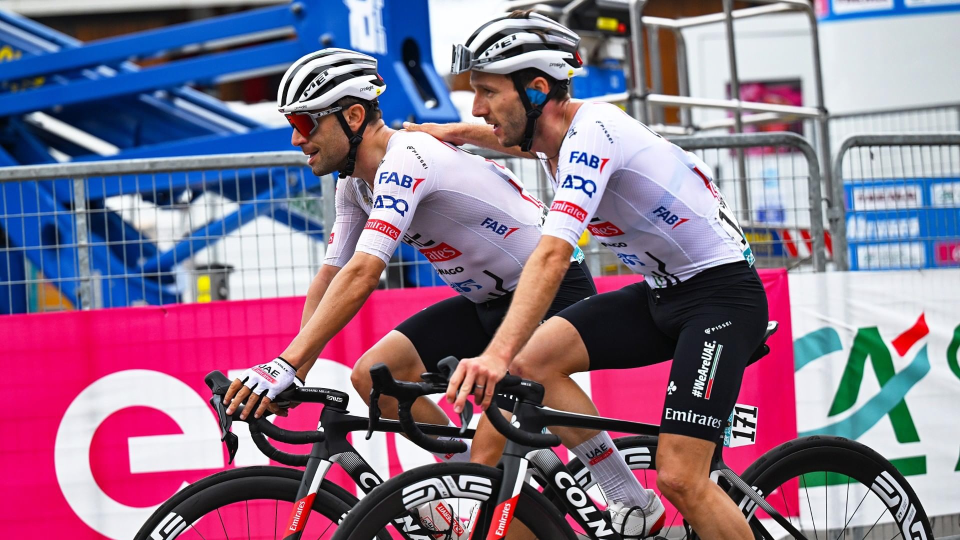 Image for the title: Emirates Cycling Team shines in the Giro race in Italy 