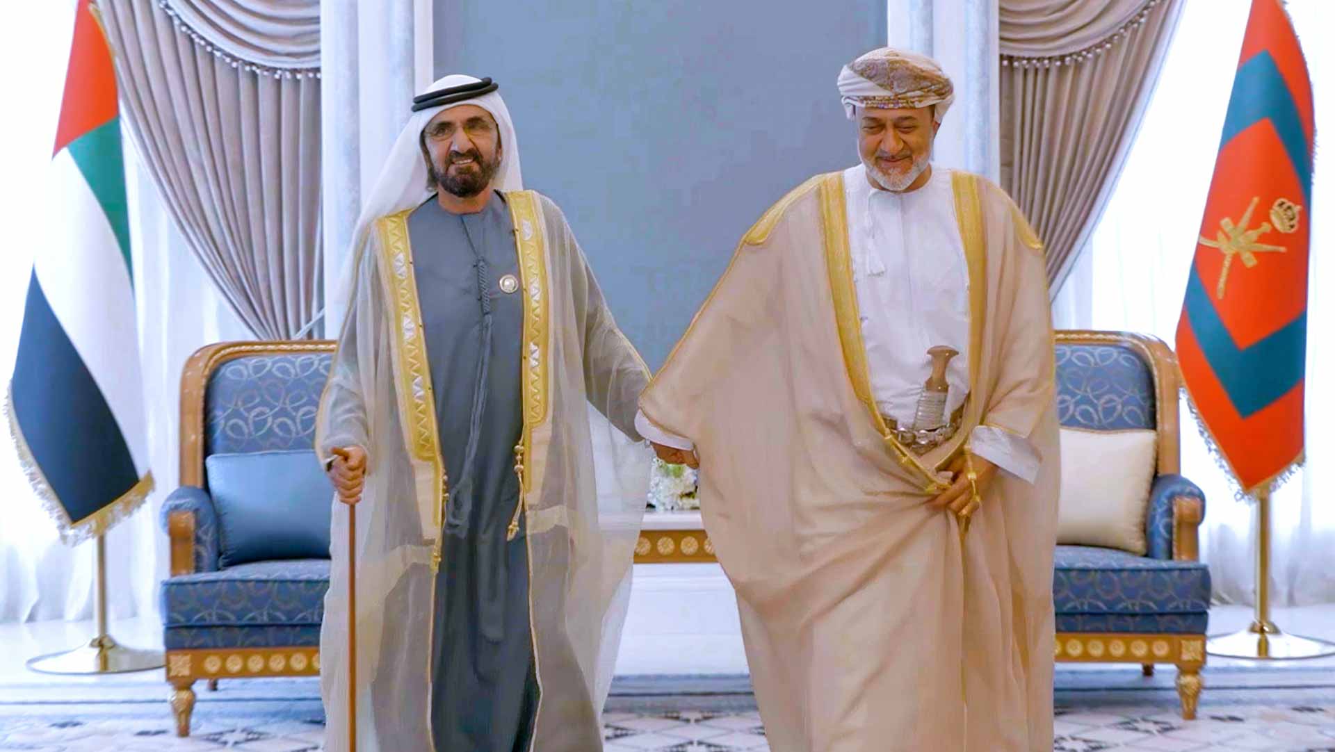 Image for the title: Mohammed bin Rashid meets with Sultan of Oman 