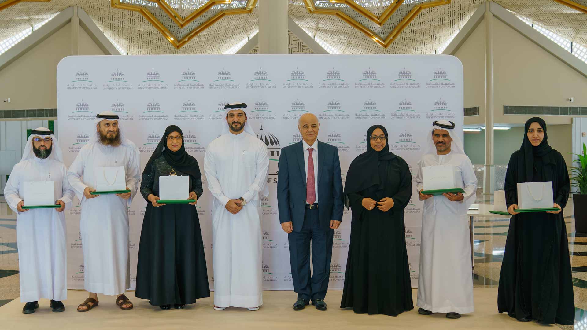 Image for the title: Sultan bin Ahmed honours UoS's prominent Emirati academics 