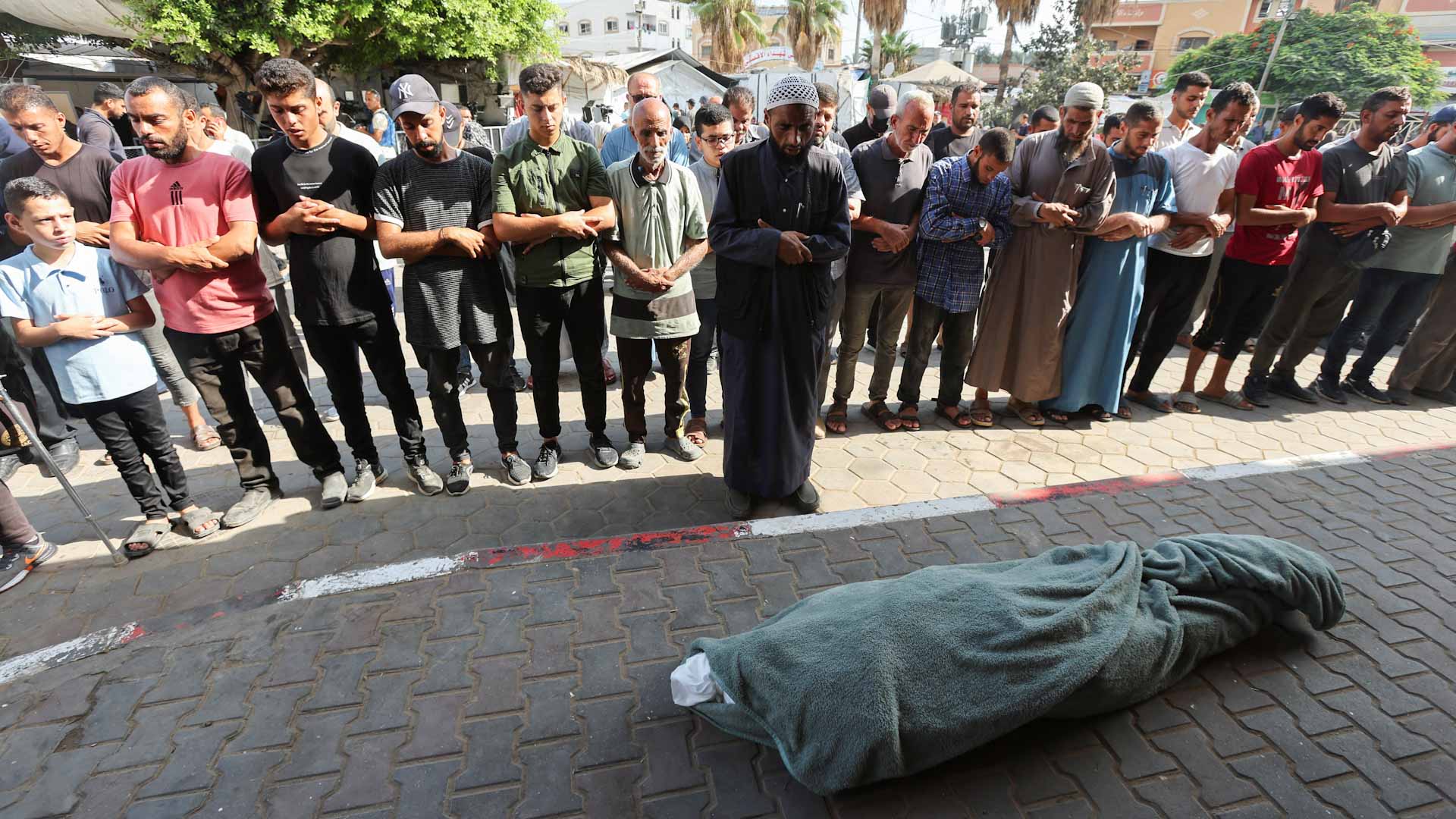 صورة بعنوان: مقتل 39653 فلسطينياً وإصابة 91535 في القصف الإسرائيلي على غزة 