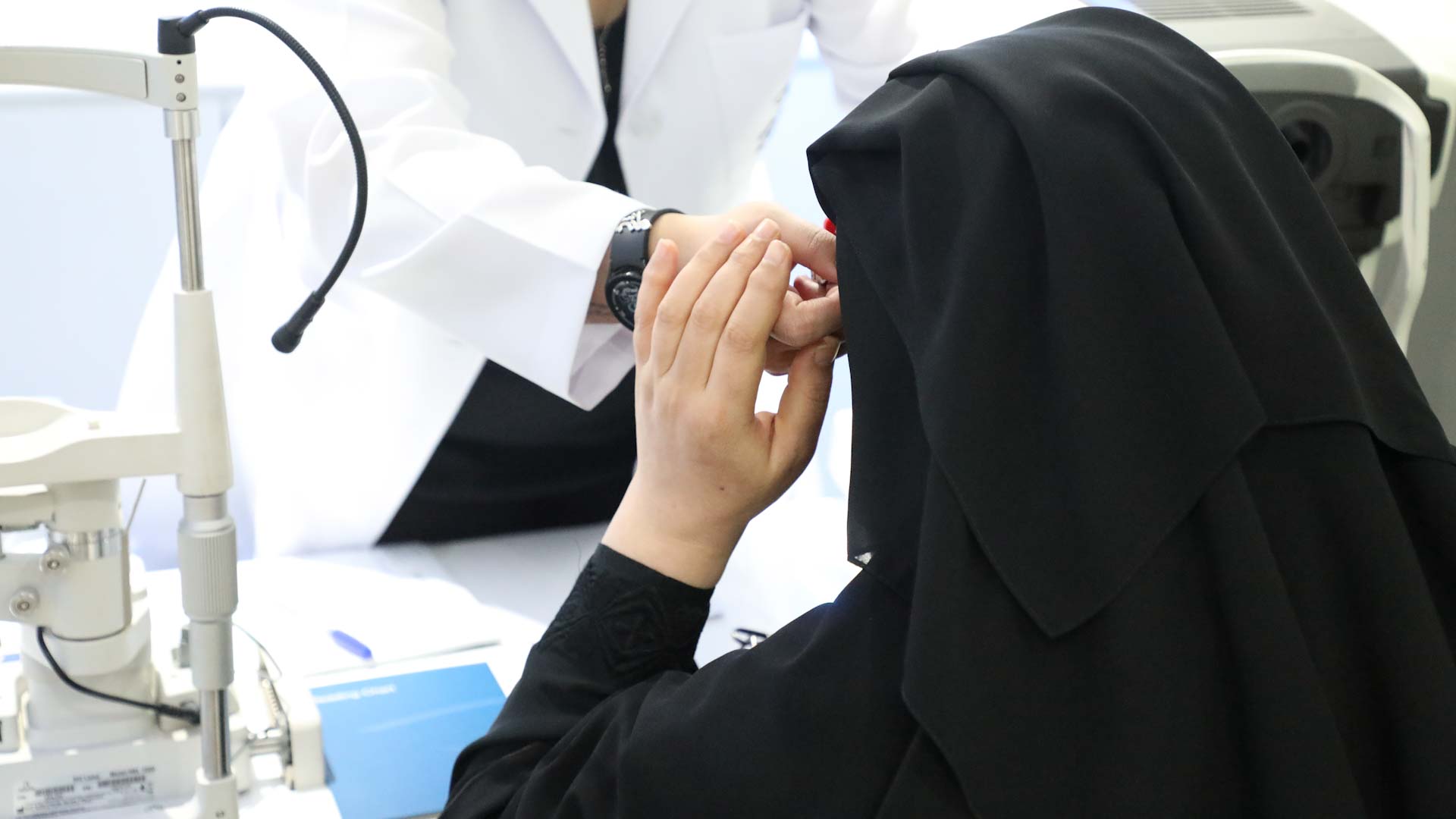 Image for the title: SSEF and Al Jaber Offer Free Eye Exams for Orphans 