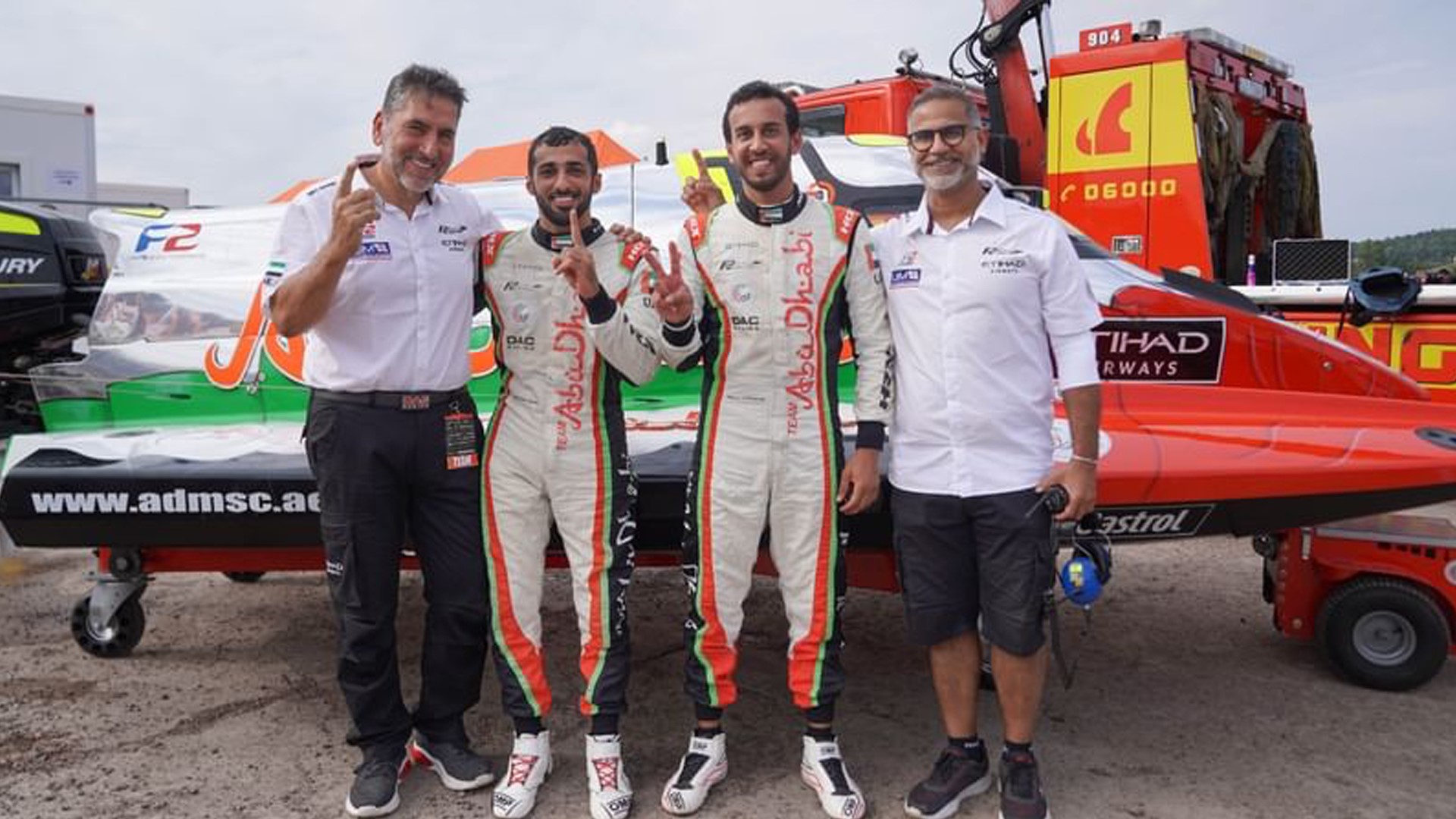 Image for the title: Rashid Al Qamzi eyes back-to-back UIM F2 wins in Lithuania 