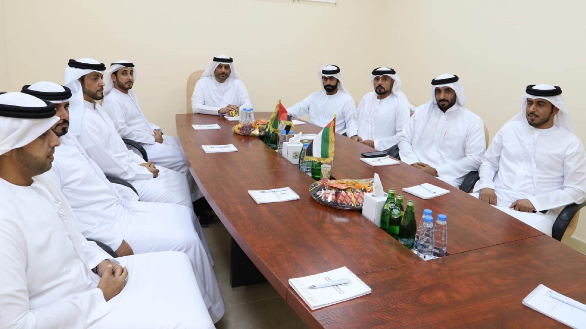 Image for the title: Al Hazami meets new BoD of Sharjah Camel Racing Club 