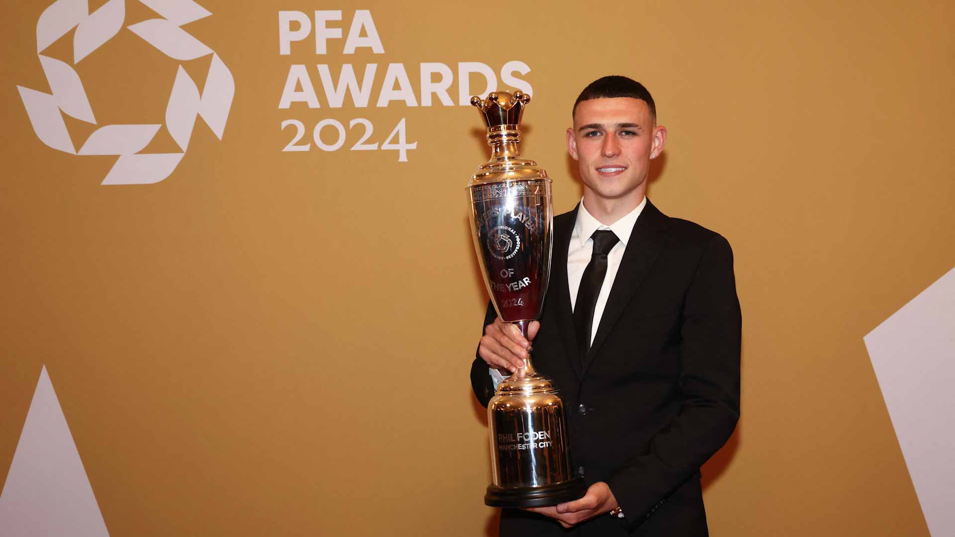 Image for the title: Man City's Foden wins PFA Player of the Year award 