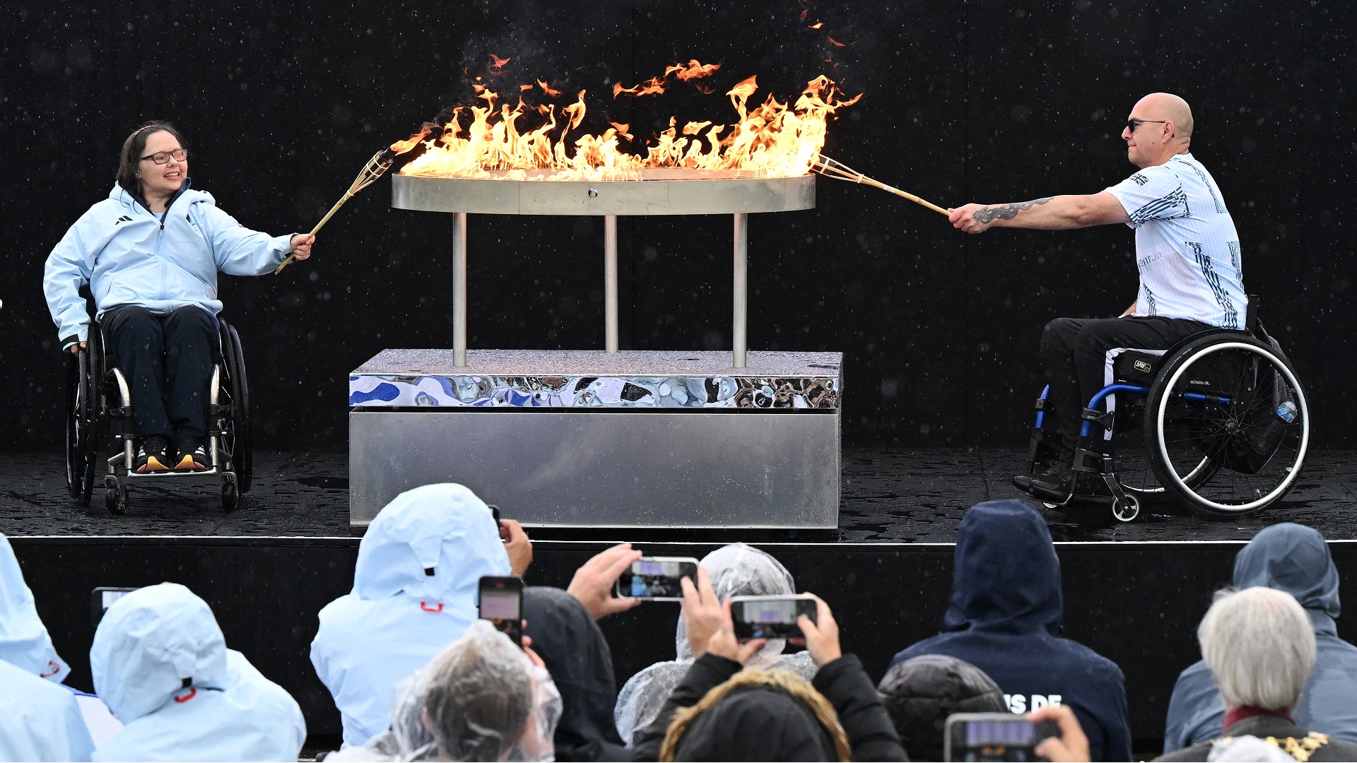 Image for the title: Torch begins its journey at English home of Paralympic Games 