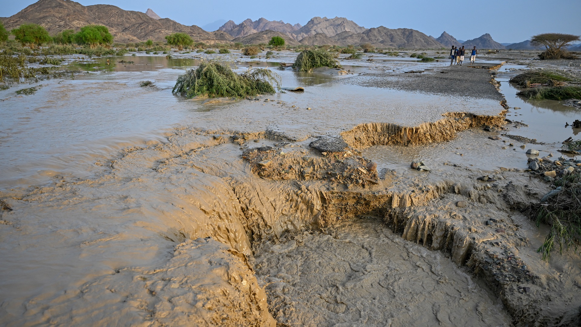 Image for the title: Dozens feared dead after dam bursts in eastern Sudan 