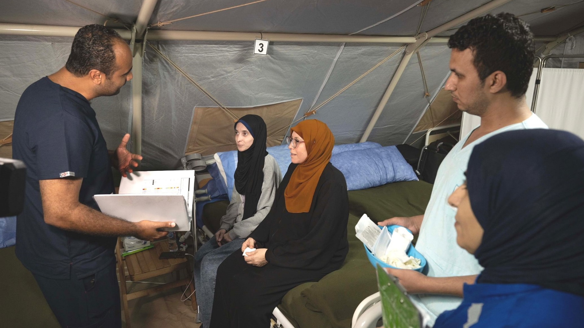 Image for the title: UAE Floating Hospital continues medical aid to Gazans 