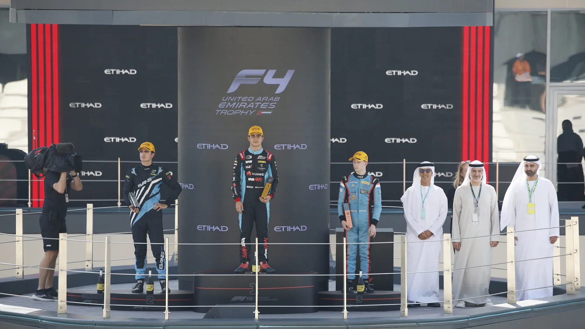 Image for the title: Rashid Al Dhaheri triumphs in inaugural Formula 4 tour race 