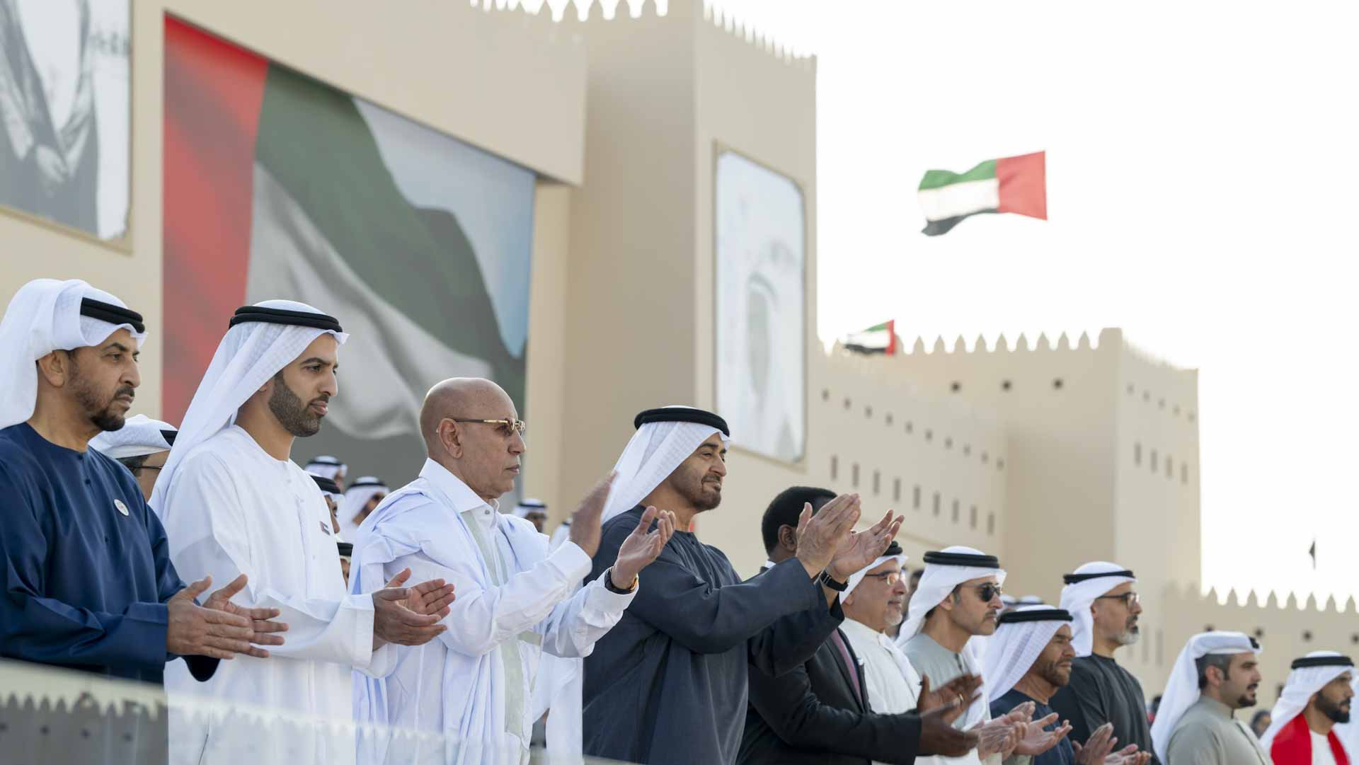 Image for the title: UAE President, Sheikhs attend March of the Union 