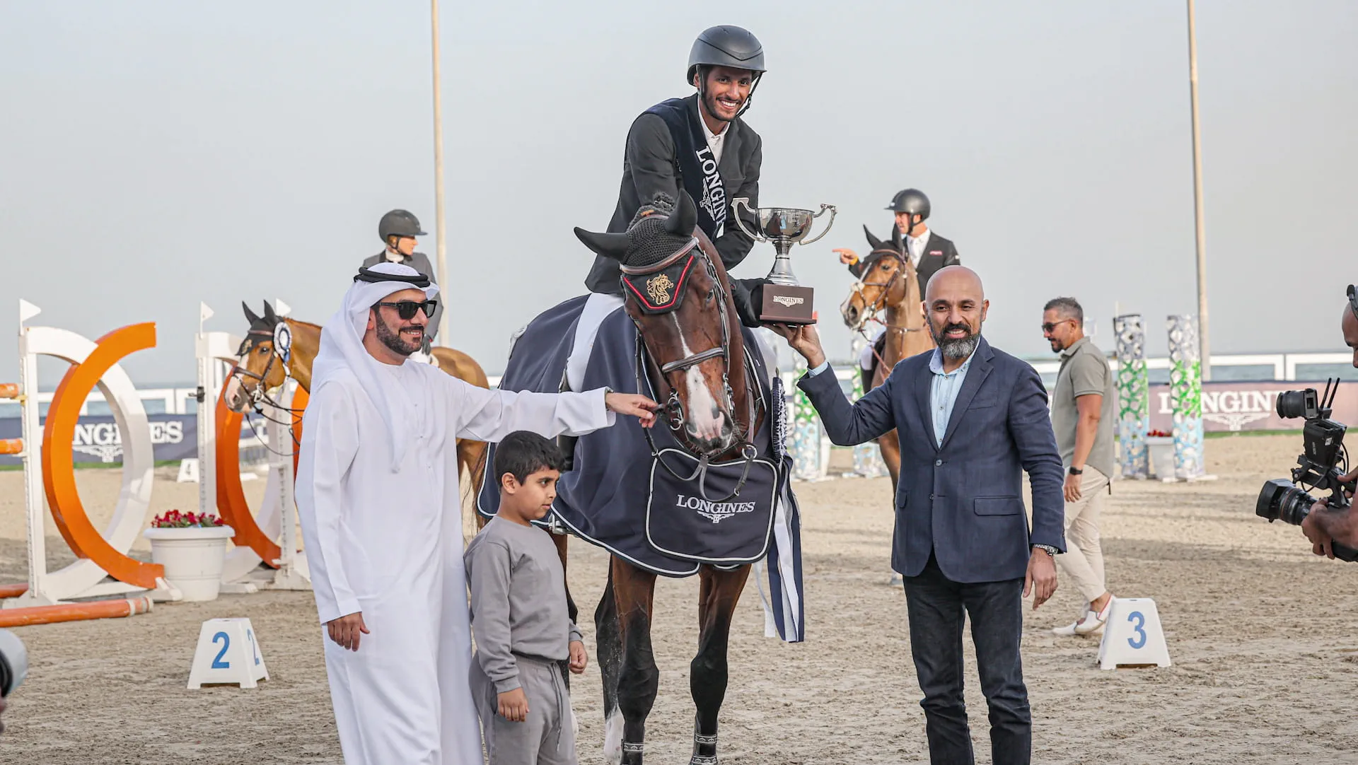 Image for the title: Sharjah-Kalba Show Jumping Championship crowns Humaid Al Muhairi 