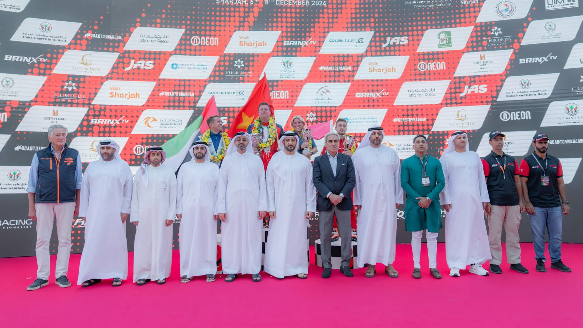 Image for the title: Sultan bin Ahmed honours champions of WPC 