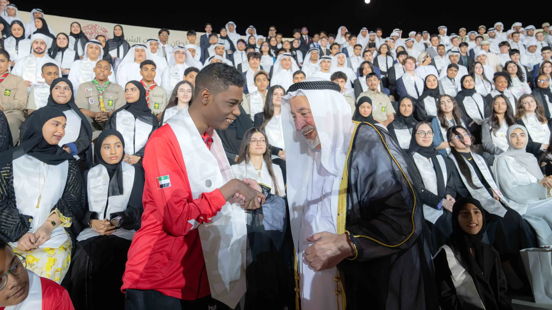 Image for the title: Sharjah Ruler attends ceremony honoring winners of SSACSY  