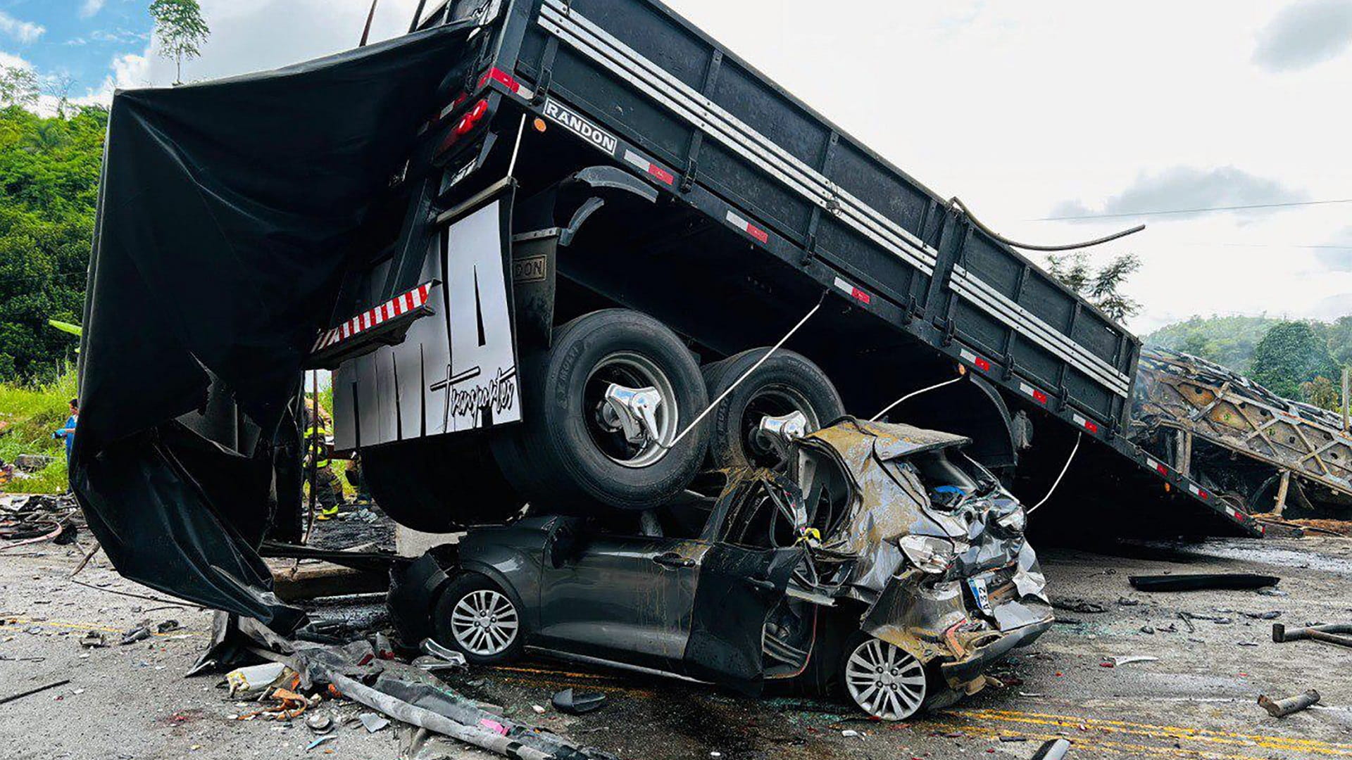 At least 22 dead in bus and truck collision in Brazil 