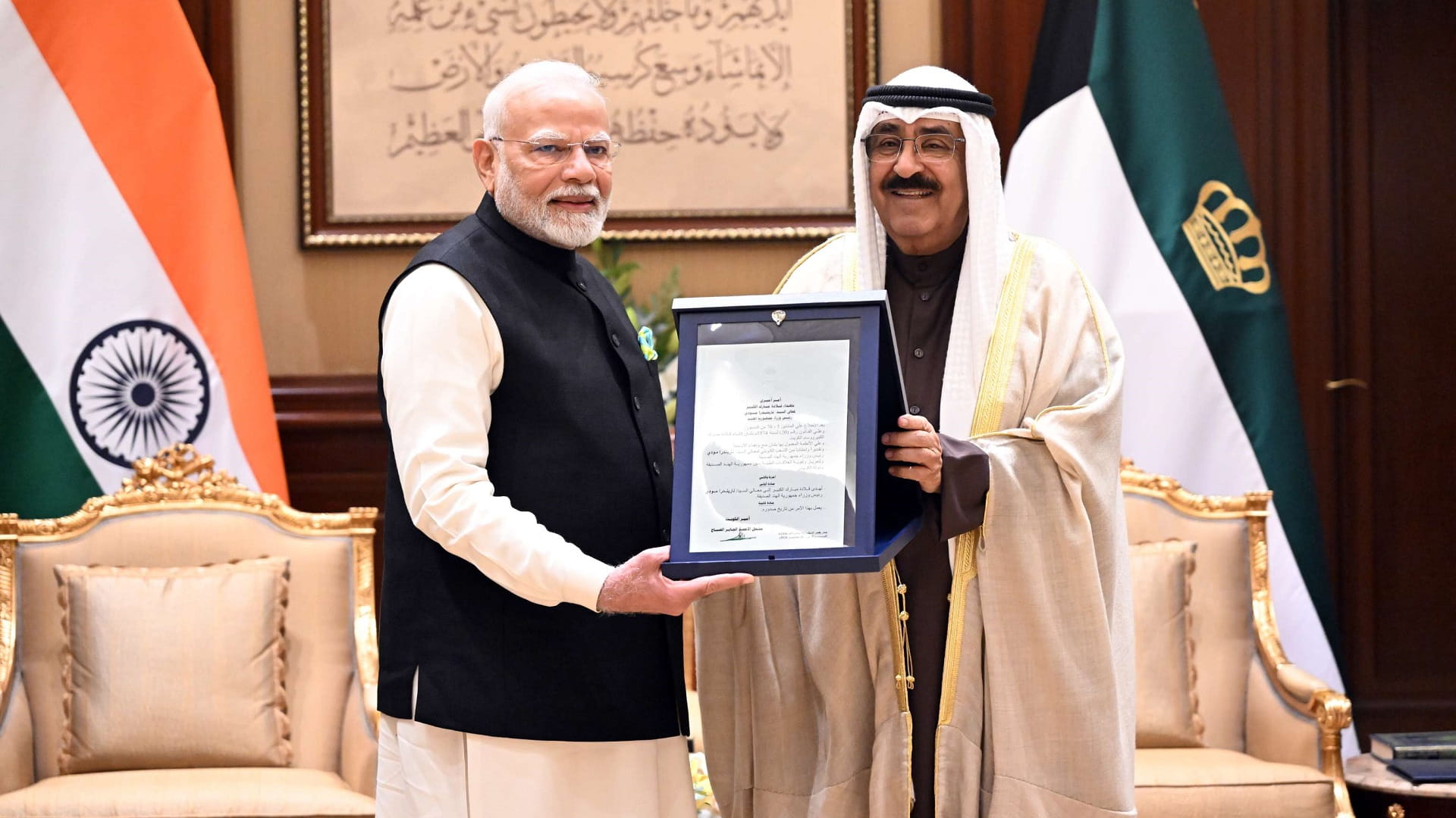 Kuwaiti Emir, Indian PM discuss regional, int’l developments 