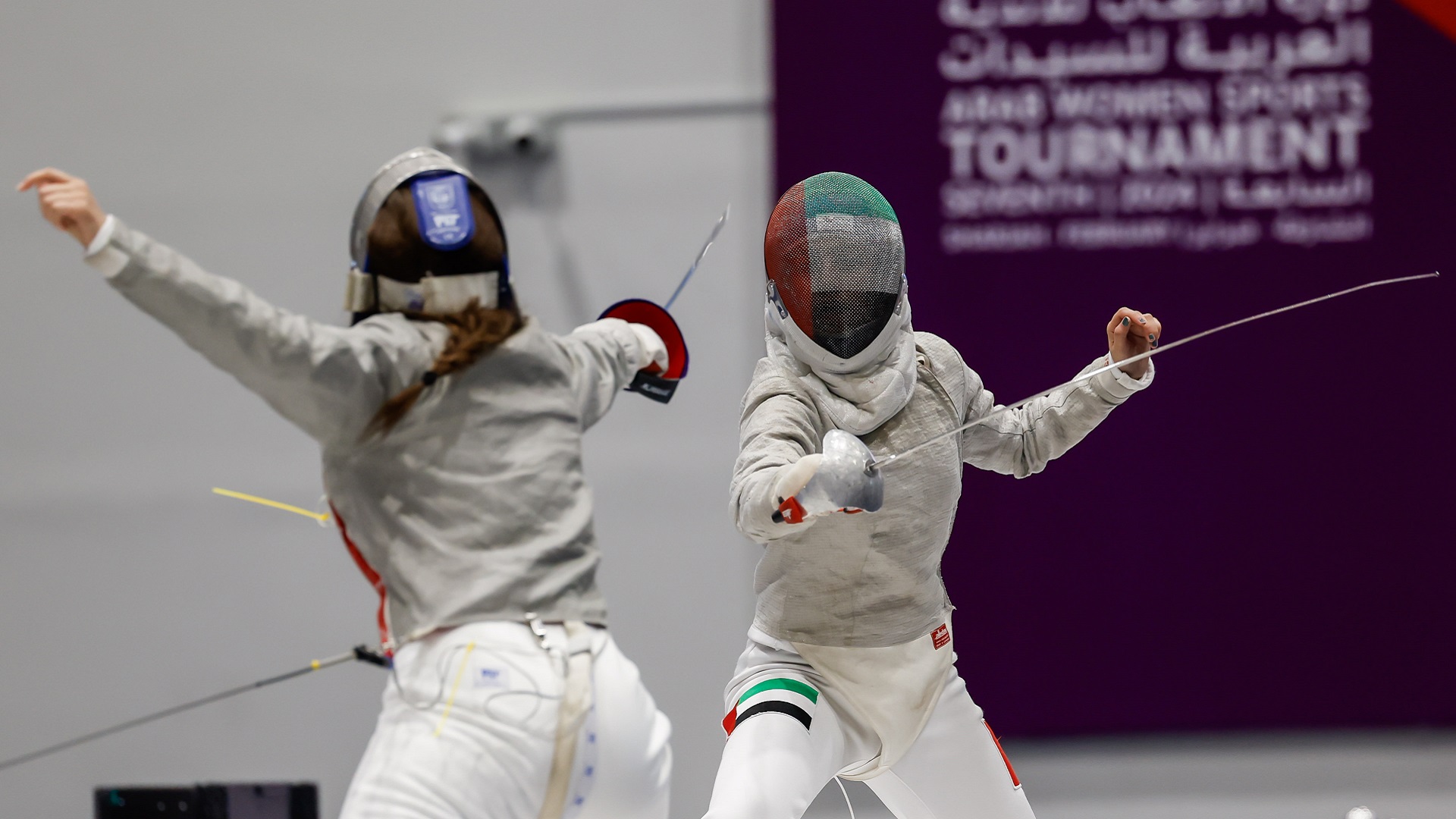 Image for the title: UAE fencers show dominance with 9 medals at AWST fencing 