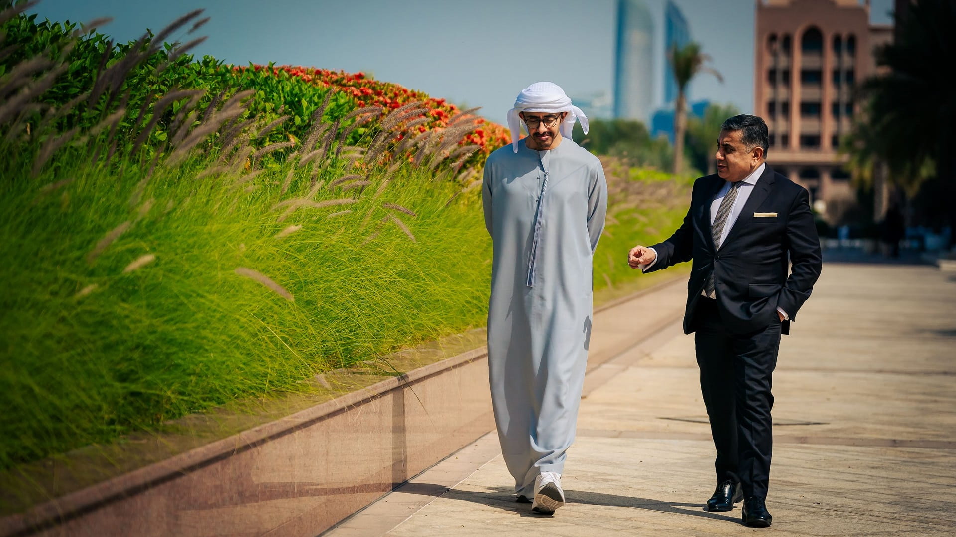 Image for the title: Abdullah bin Zayed, Lord Tariq Ahmad discuss regional developments 