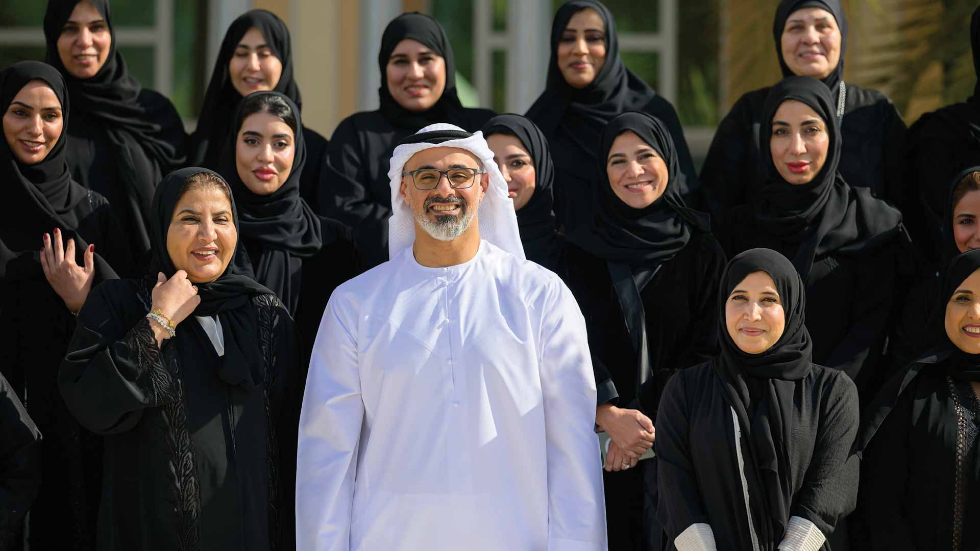 Image for the title: Khaled bin Mohamed visits General Women’s Union in Abu Dhabi 