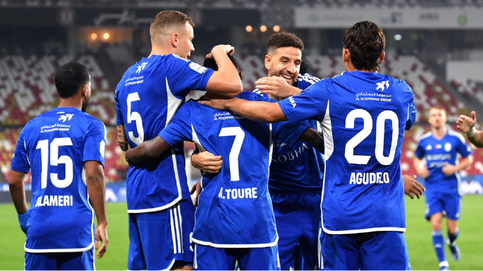 Image for the title: ADNOC Professional League..Al Nasr beat Al Jazira 3-2 